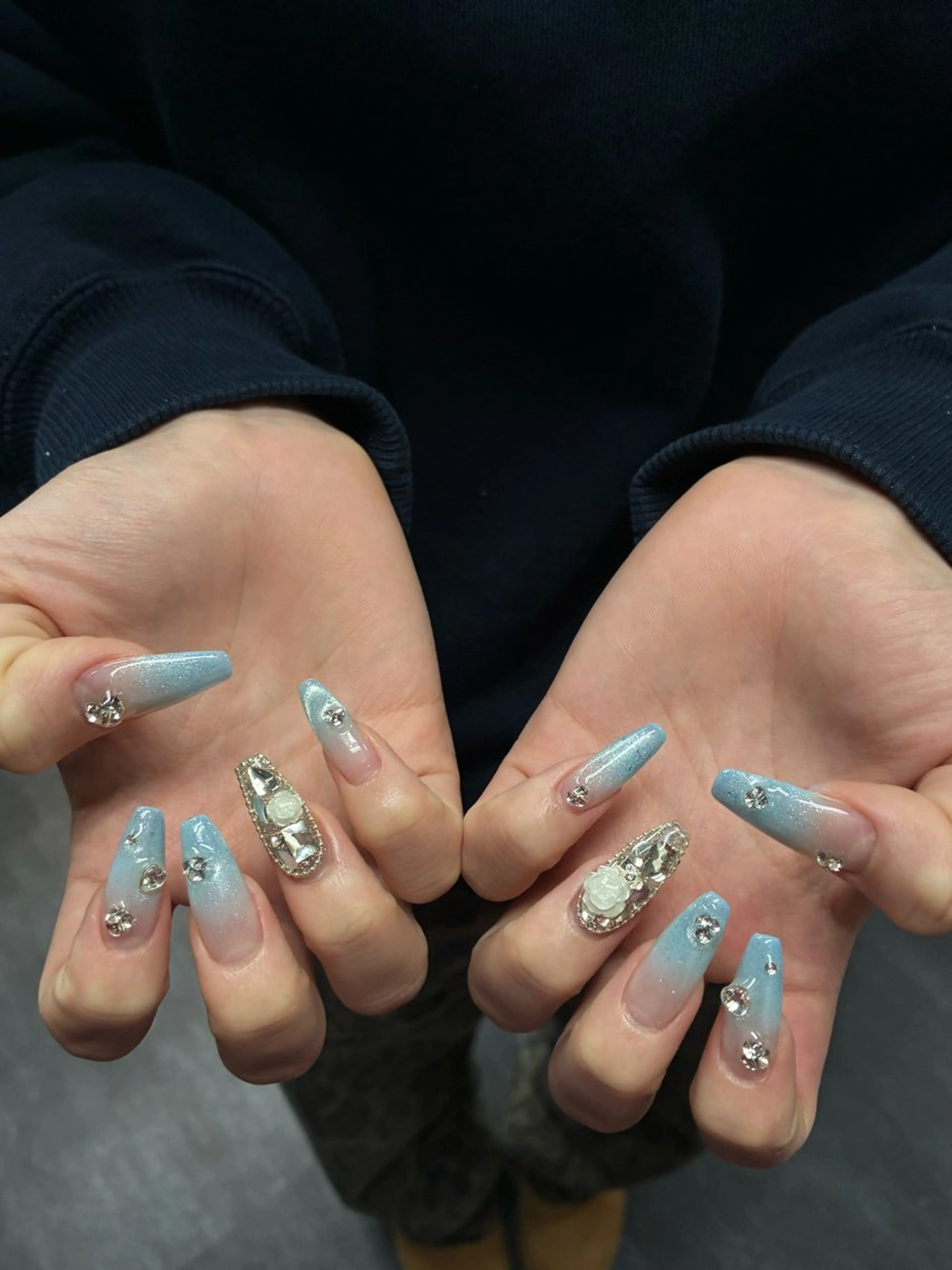 ネイル 韓国ネイル 持ち込み ニュアンスネイル ネイルチップ ハンドネイル ANA.CHUO 本川越店舗のネイルデザイン