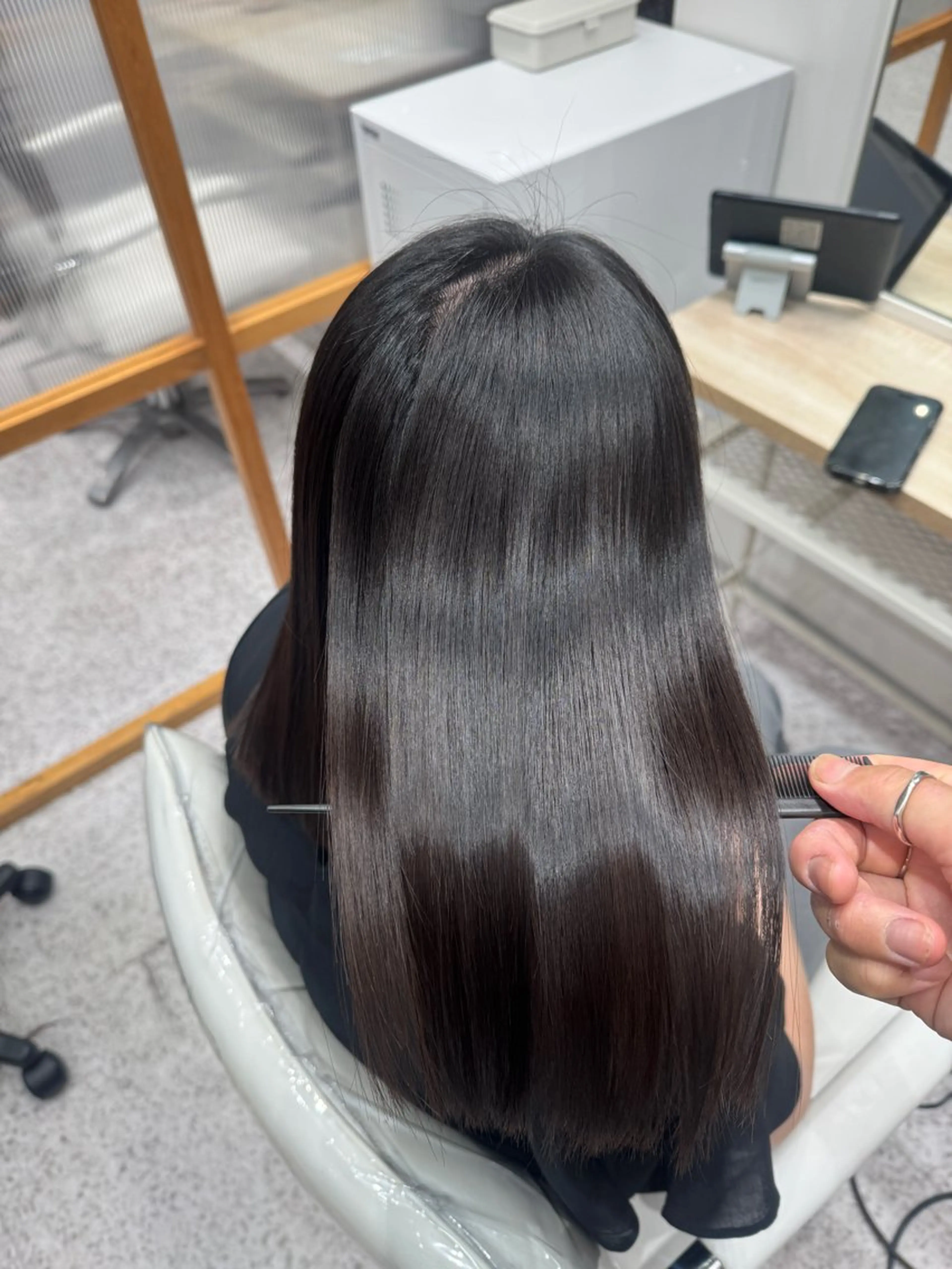セミロング 美髪矯正/髪質改善 /氏原のヘアスタイル