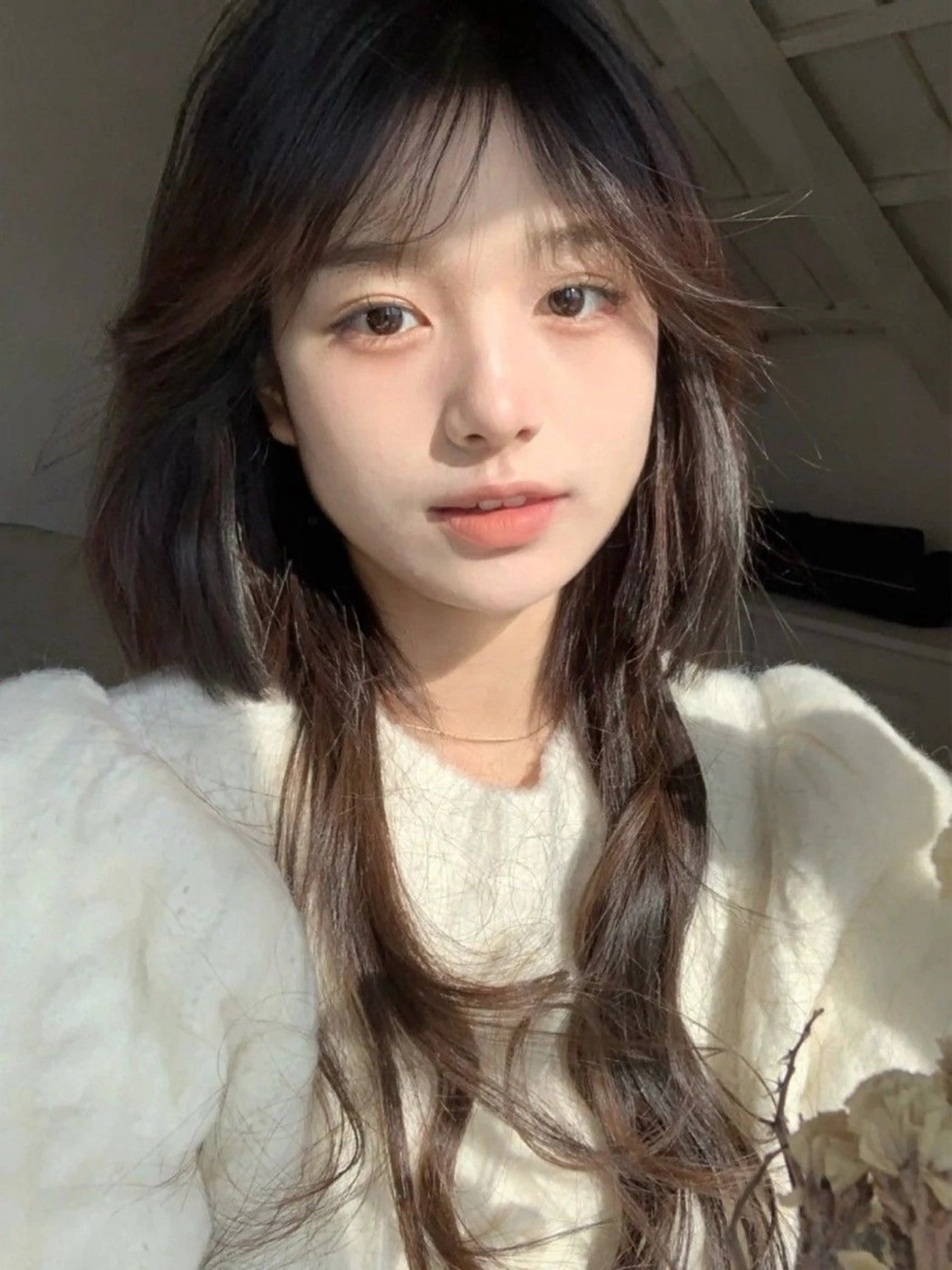 ロング カラー カット ヘアカラー トリートメント 莉乃/縮毛矯正/髪質 改善/艶カラーのヘアスタイル