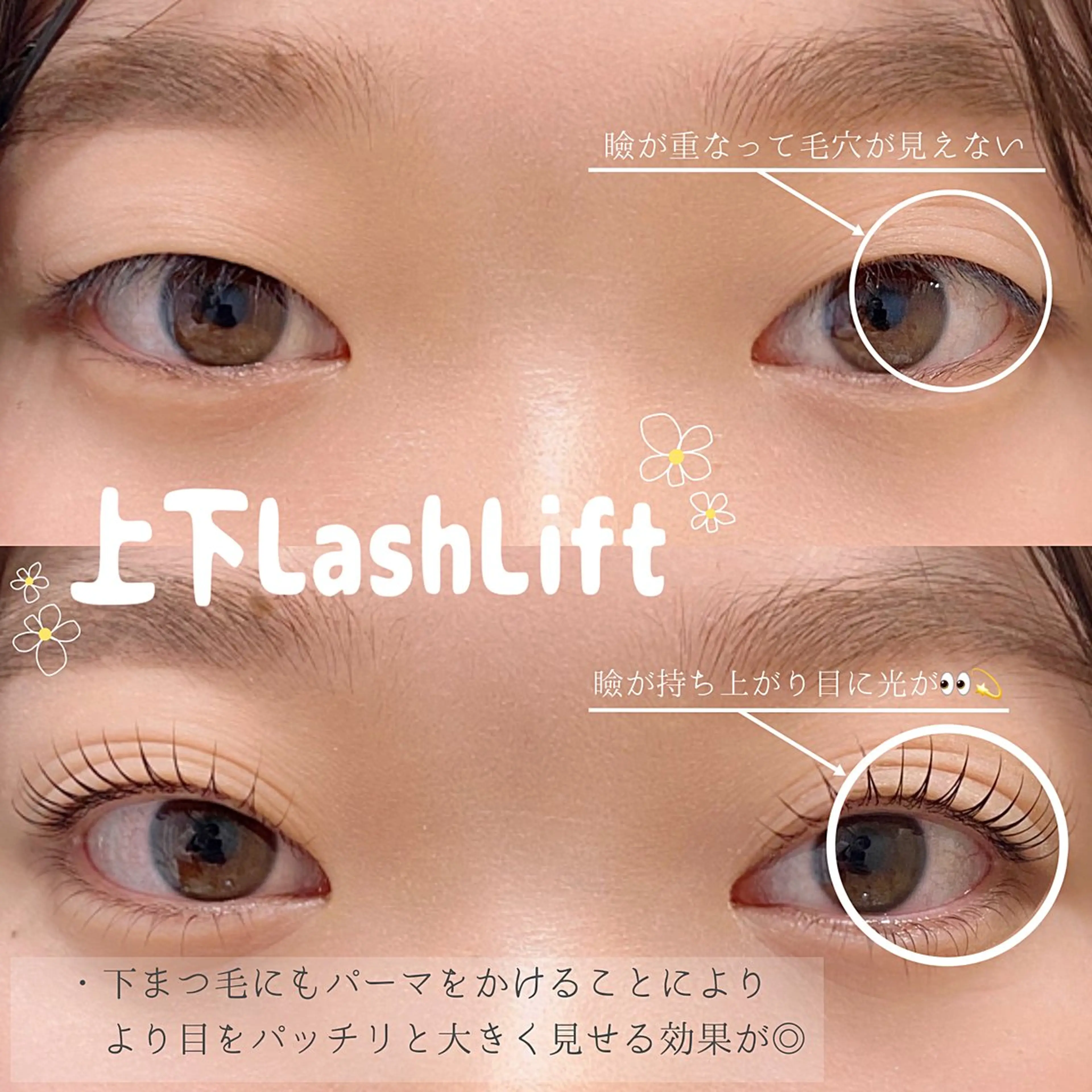 マツエク・マツパ 下まつげエクステ 一重×まつ毛パーマ シマグチ 🌷 jolie名駅のマツエク・マツパデザイン