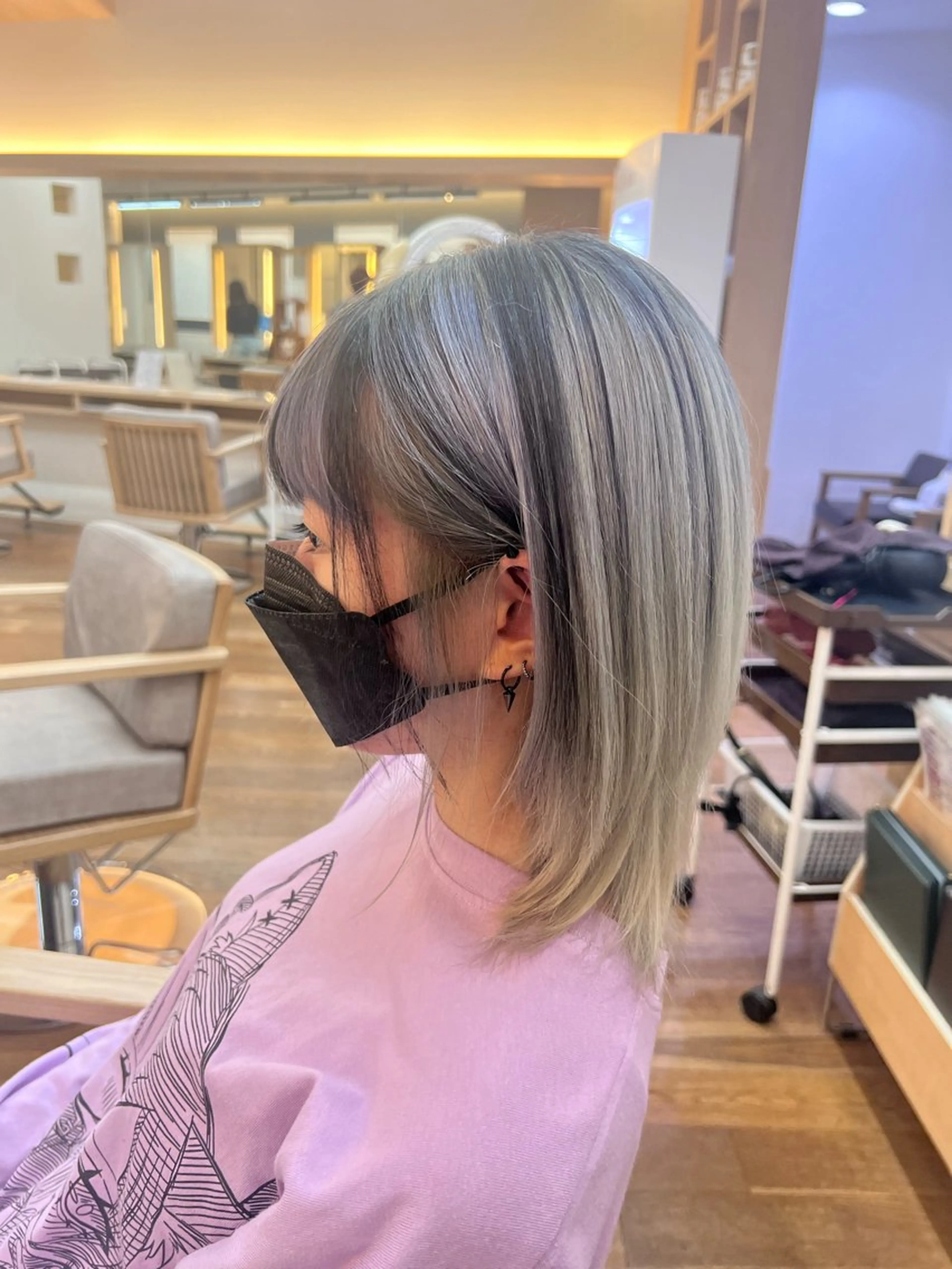 ミディアム カラー ✂︎HITOMI ✂︎のヘアスタイル