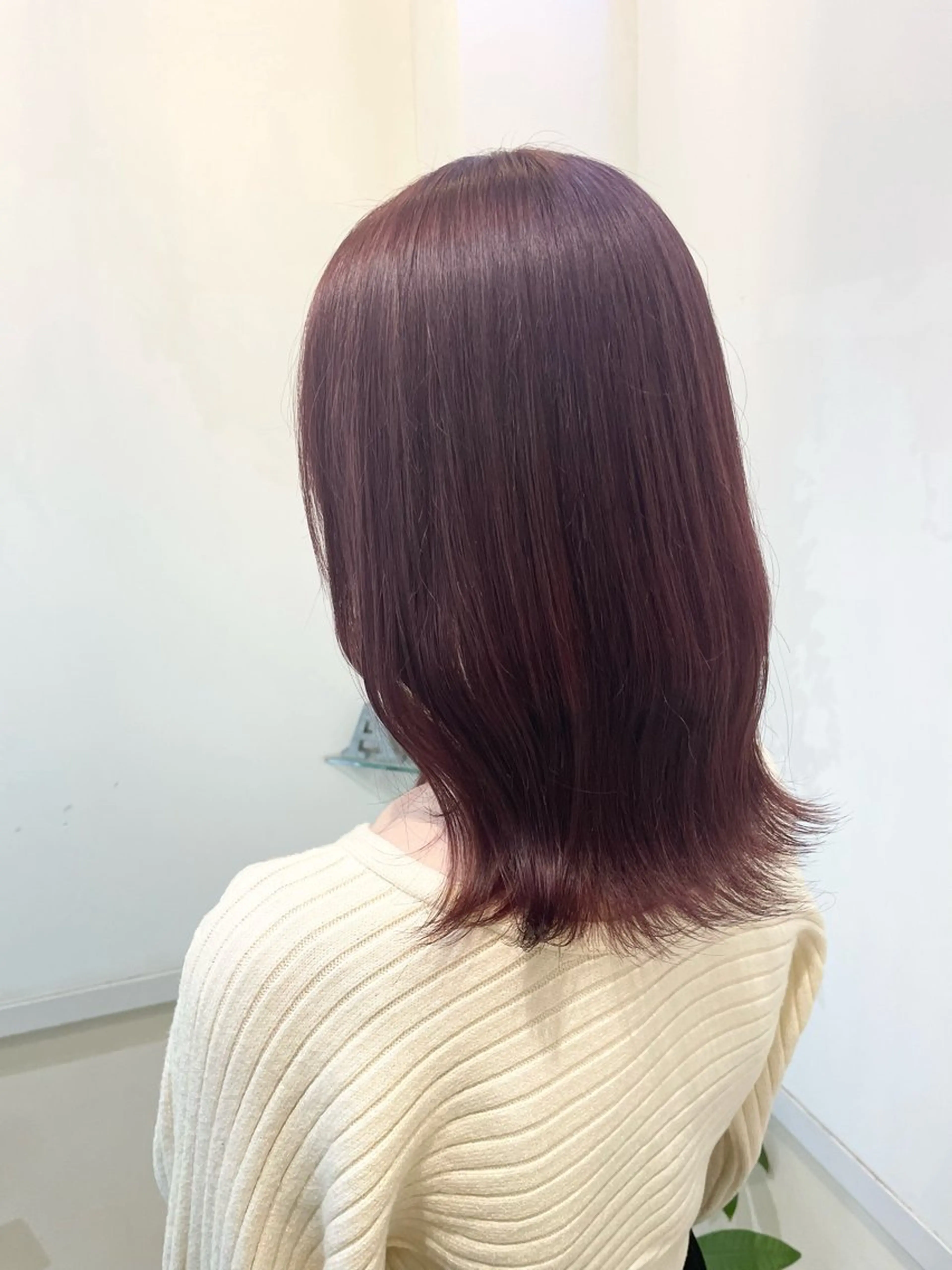 ミディアム カラー 髪質改善カラー🤍 エクステ✨君島由実子のヘアスタイル