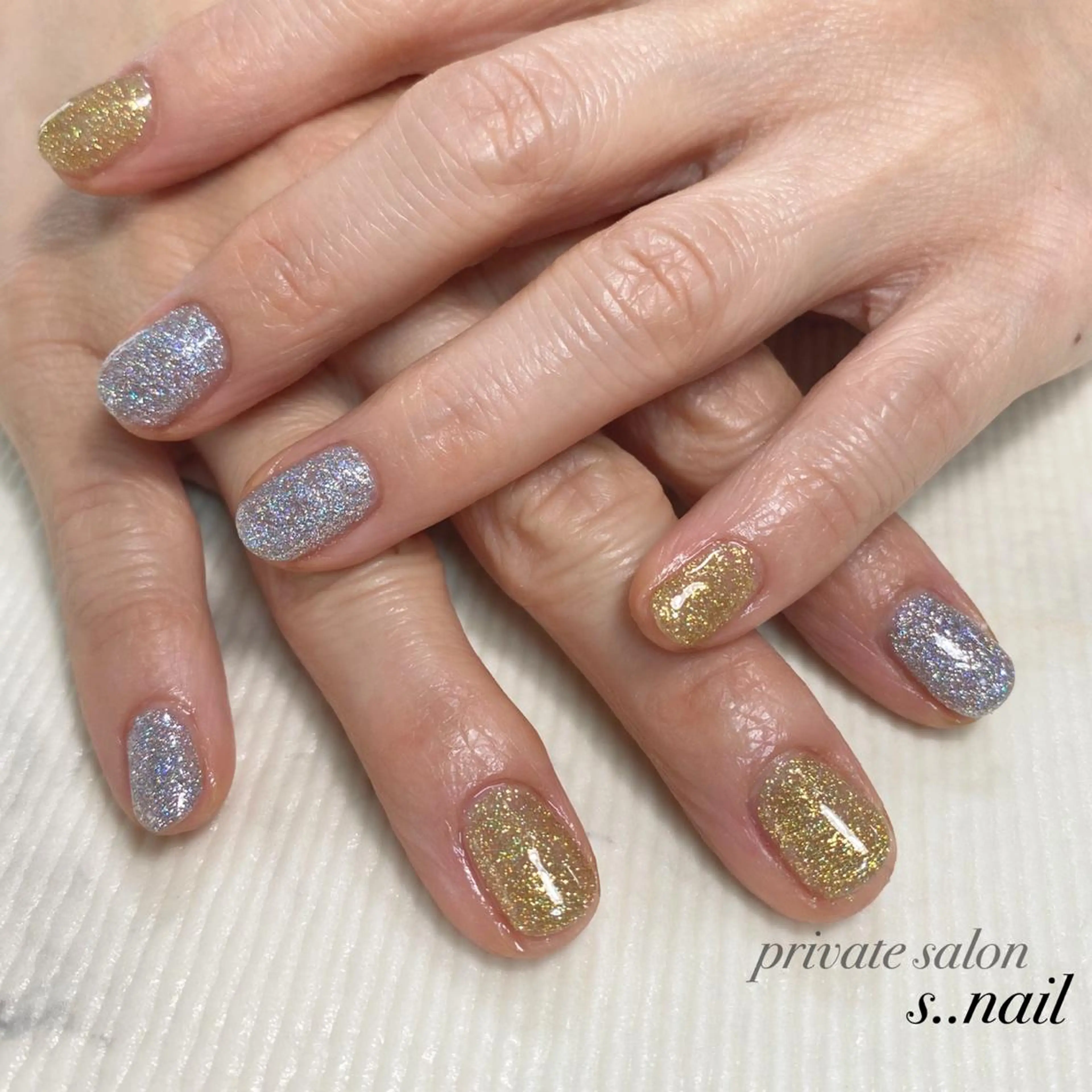 ネイル フラッシュネイル ラメ(グリッター) ハンドネイル フットネイル s..nail / MORITAのネイルデザイン