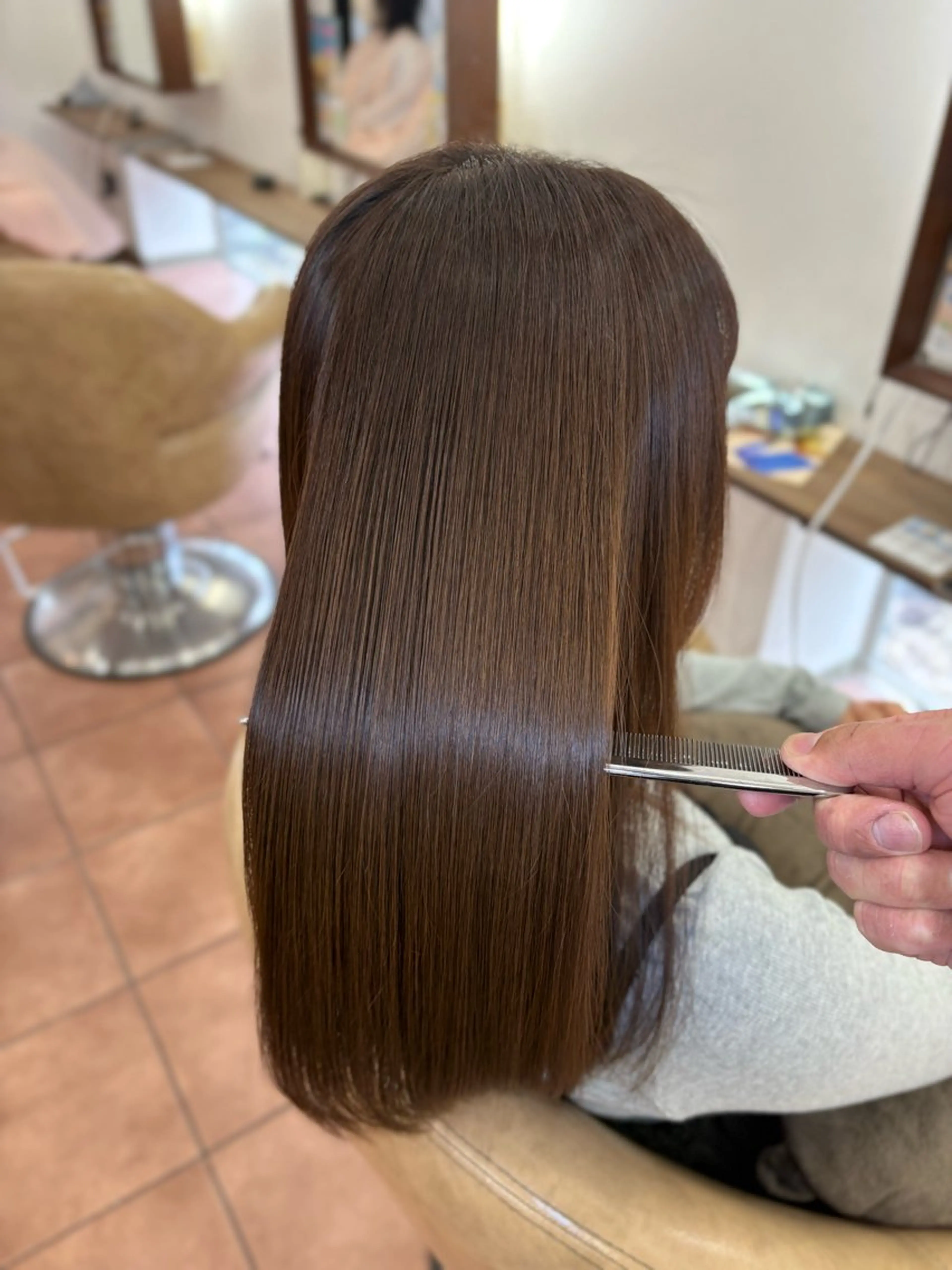 ロング 髪質改善 オブジェナチュレ所属・出水 裕大のヘアスタイル