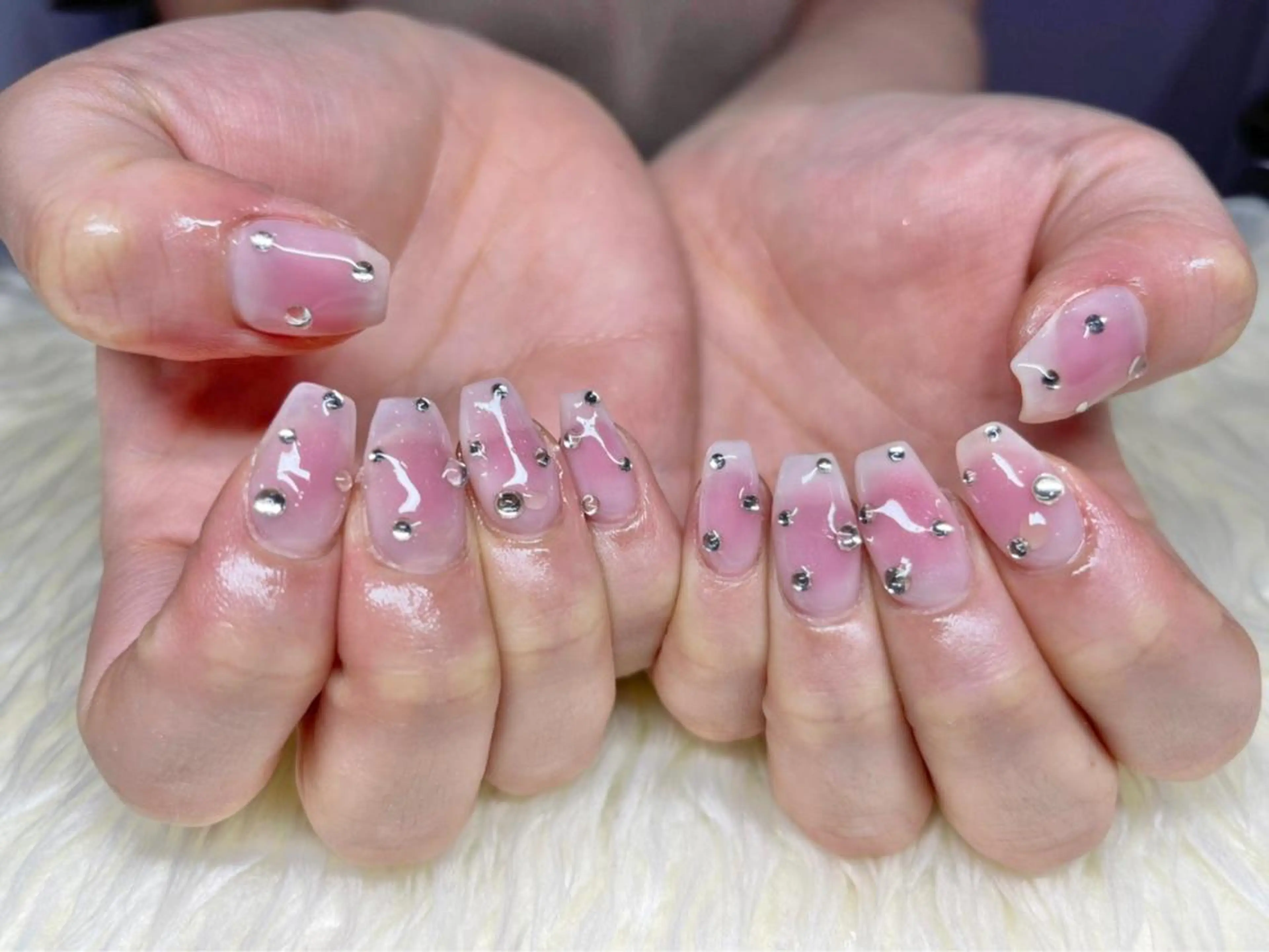 ネイル 長さ出し ジェルネイル 韓国ネイル マグネットネイル 持ち込み ハンドネイル Nail&eye Belire 新宿のネイルデザイン