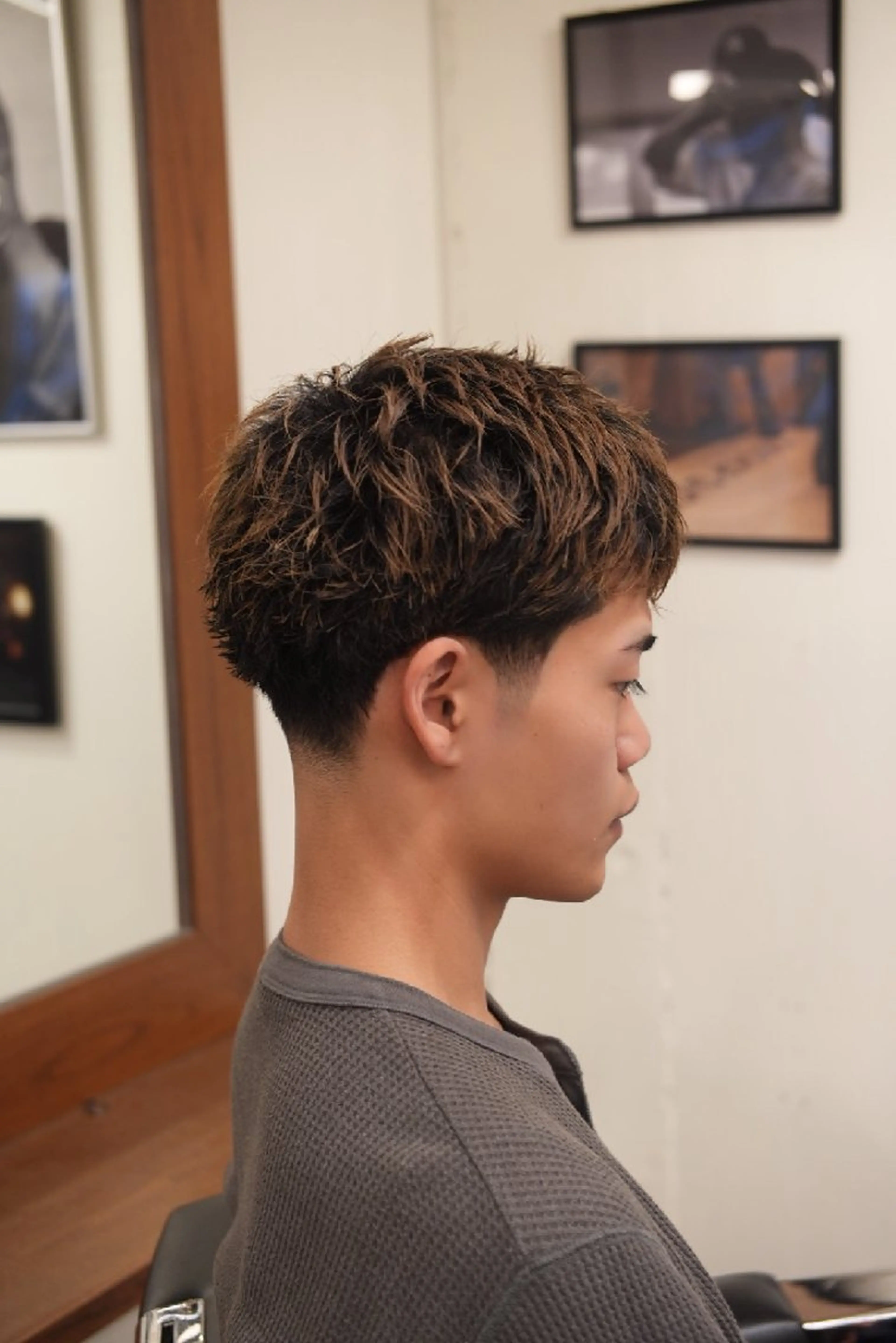 ショート メンズ カラー フェードカット カット ヘアーサロンチョップ所属・💈吉祥寺バーバー YUのヘアスタイル