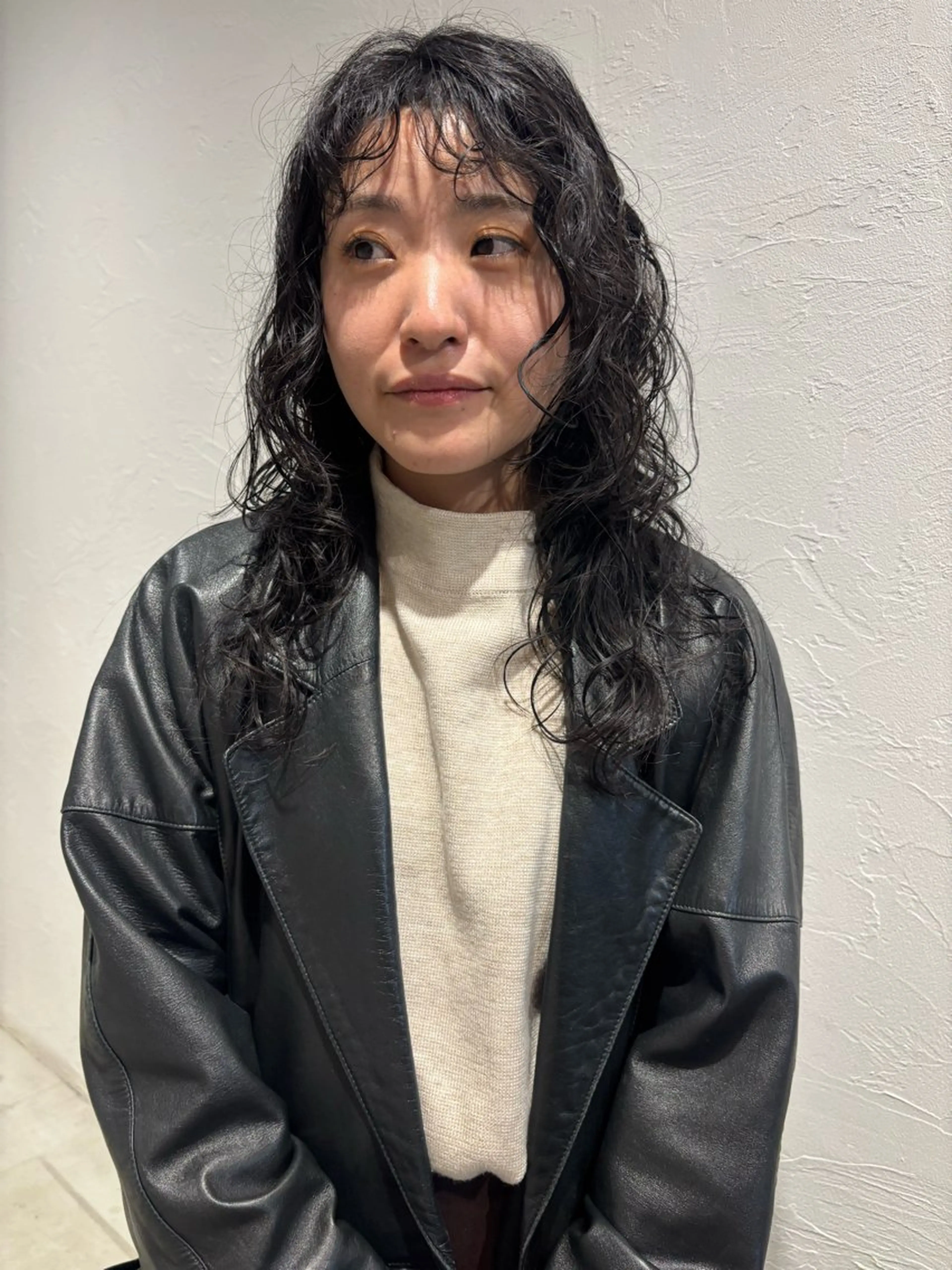 ロング カット パーマ saru所属・大西 柚羽のヘアスタイル