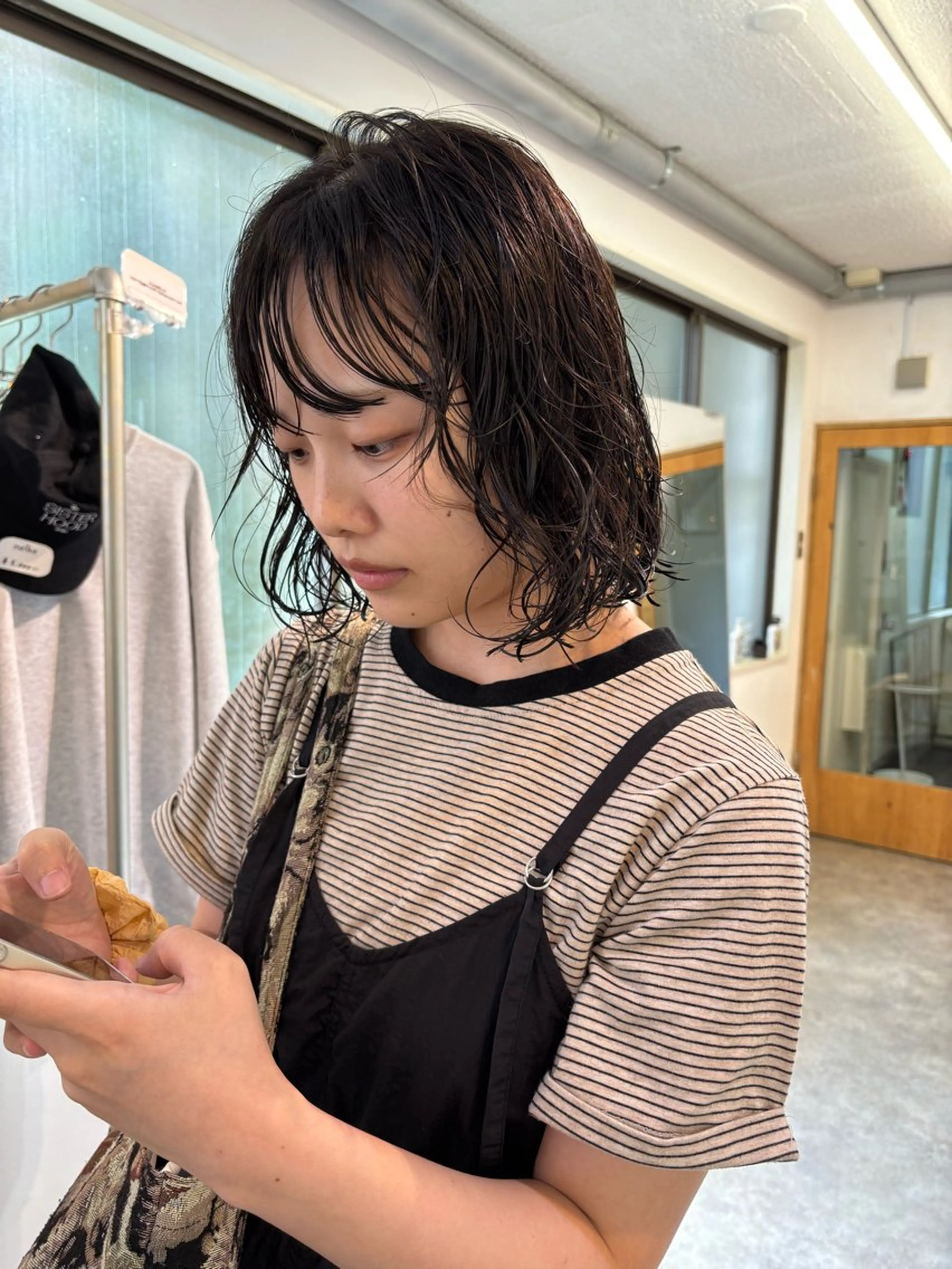 ミディアム パーマ カット パーマ sakura🌸 レイヤー/韓国ヘアのヘアスタイル