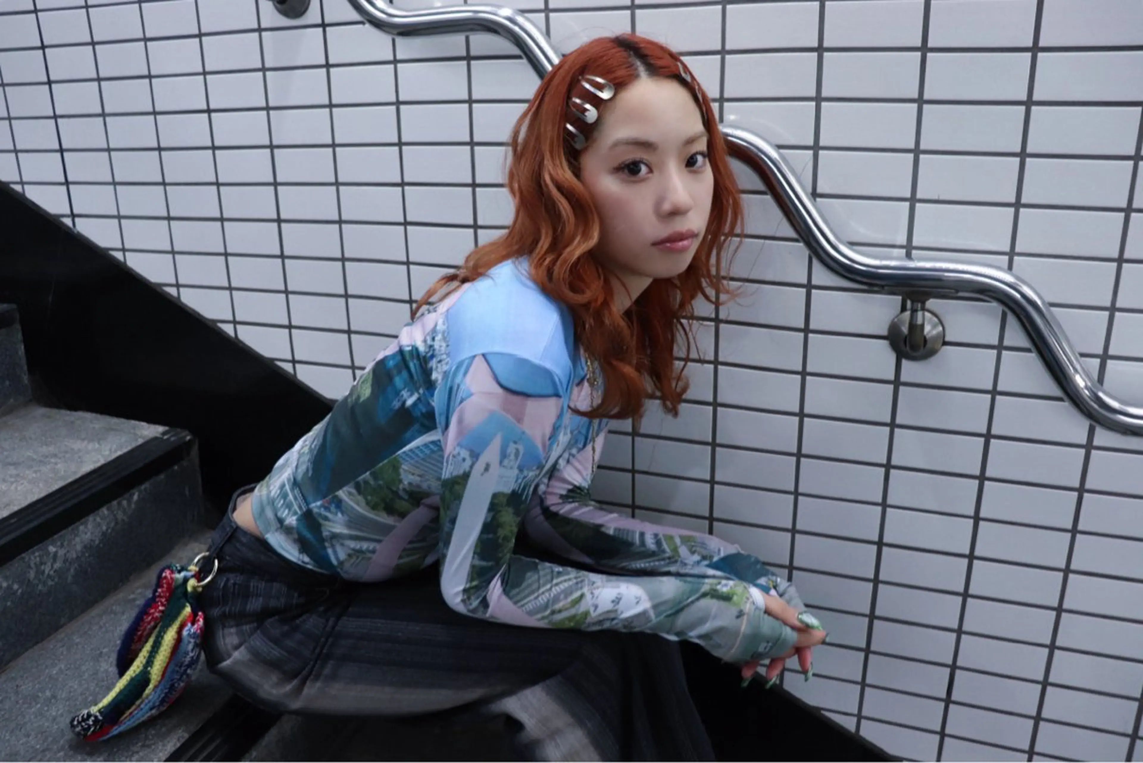 セミロング カラー ヘアアレンジ ヘアカラー @kyoniyy KYONIのヘアスタイル