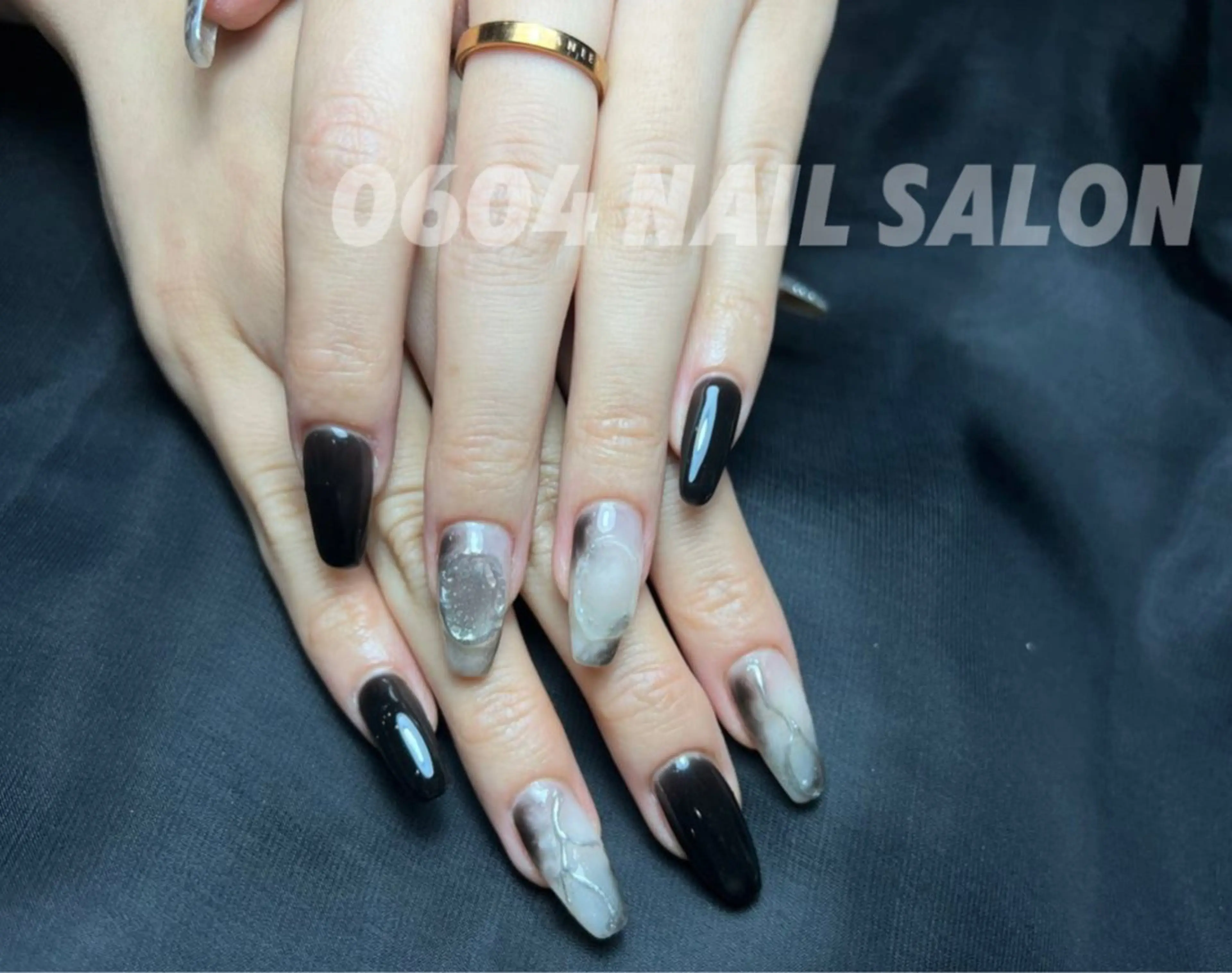 ネイル 大理石ネイル(マーブル) ishiro 🍂のネイルデザイン