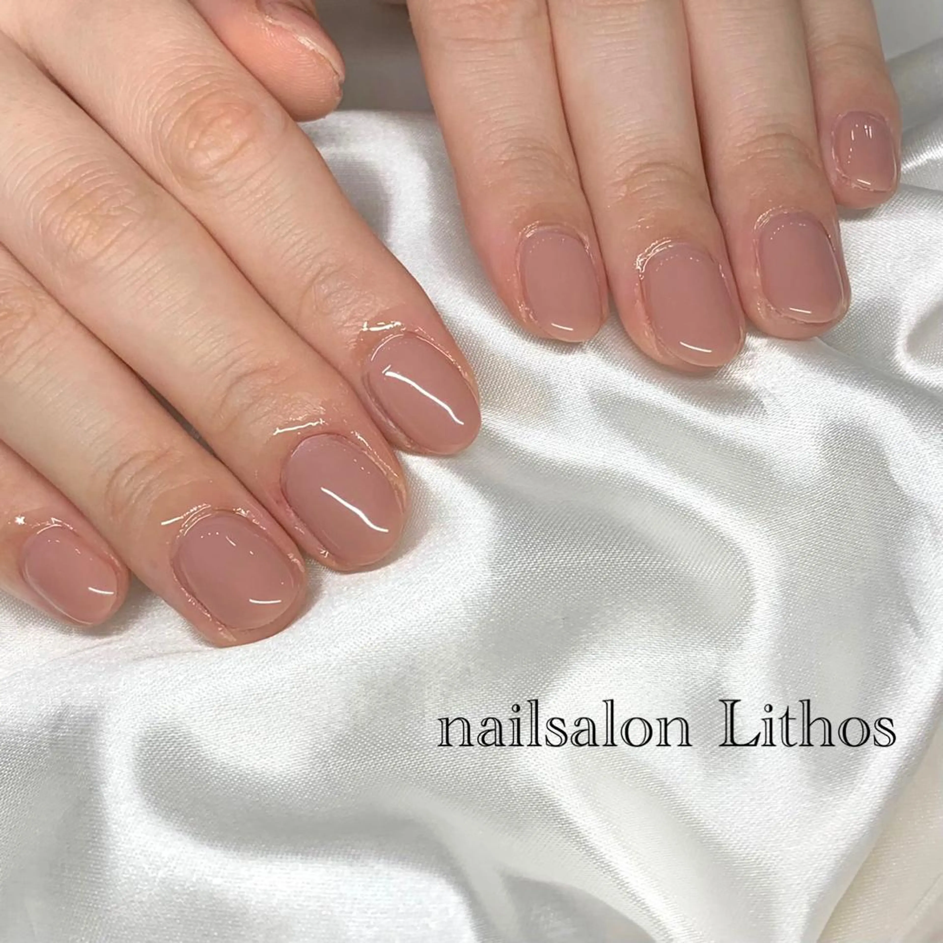 ネイル ジェルネイル 韓国ネイル オフィスネイル ワンカラーネイル パラジェル ハンドネイル nailsalon Lithos所属・nailsalon Recontreのネイルデザイン