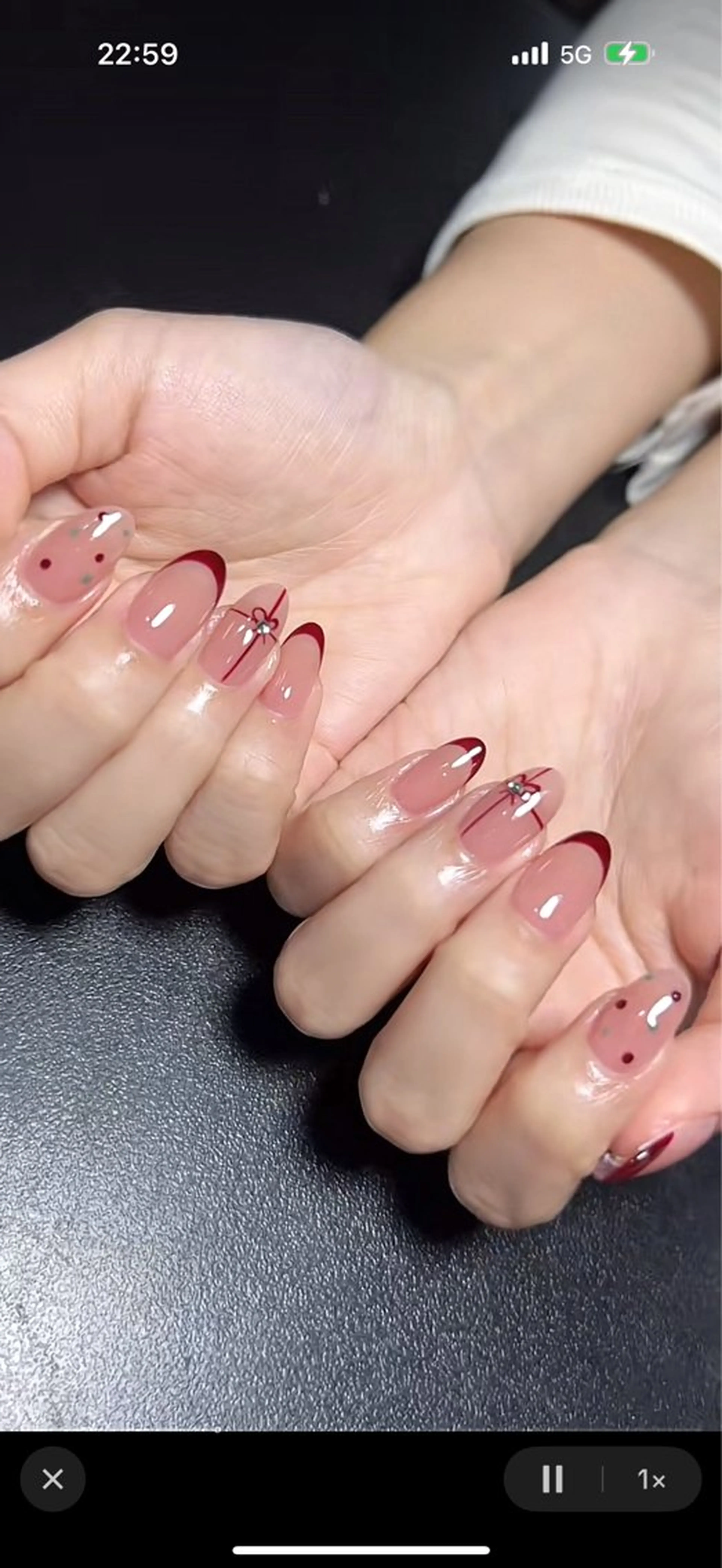 ネイル アートネイル ボルドー フレンチネイル オフィスネイル ワンカラーネイル ハンドネイル ハンドケア 古賀 佳織のネイルデザイン