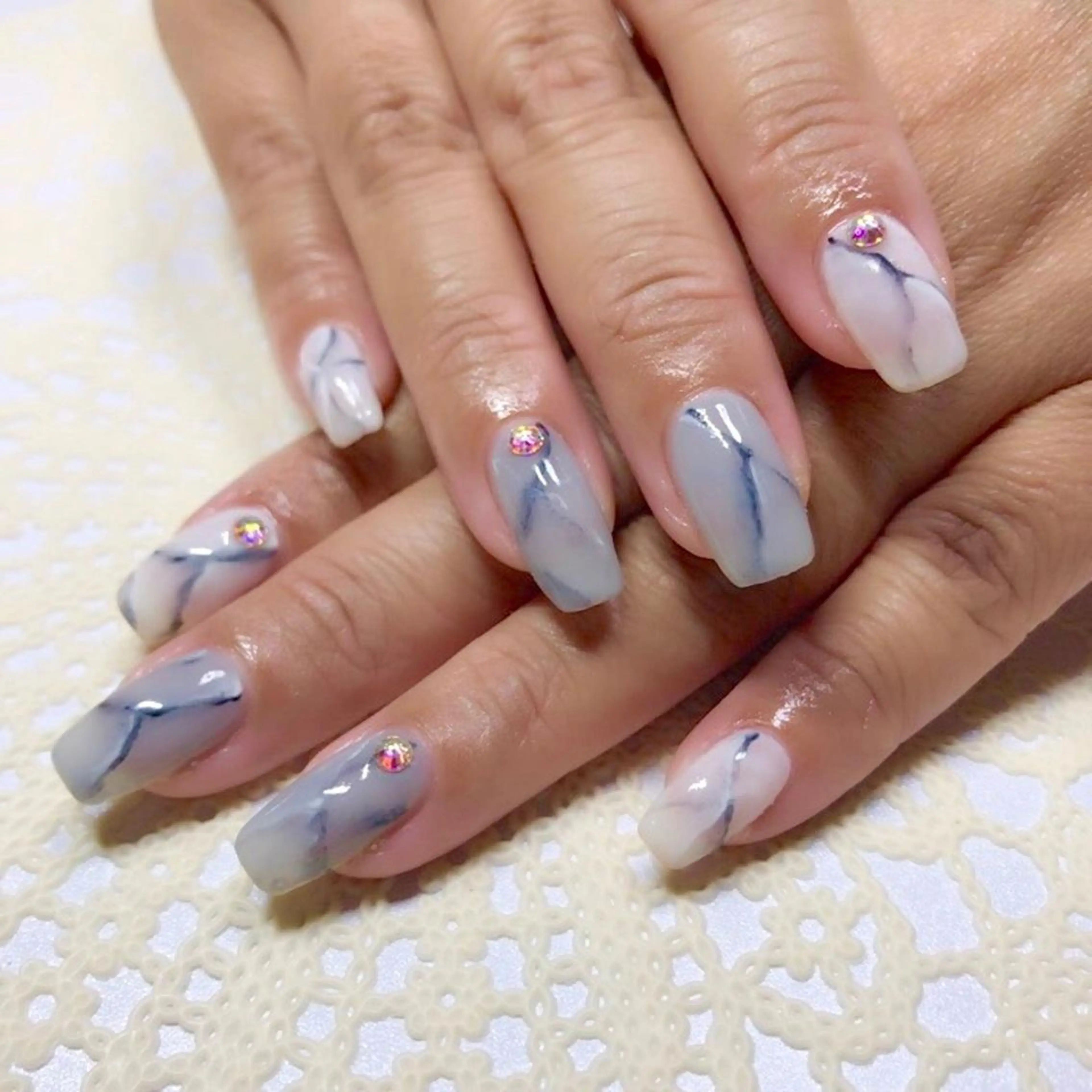 ネイル 大理石ネイル(マーブル) S Nailのネイルデザイン
