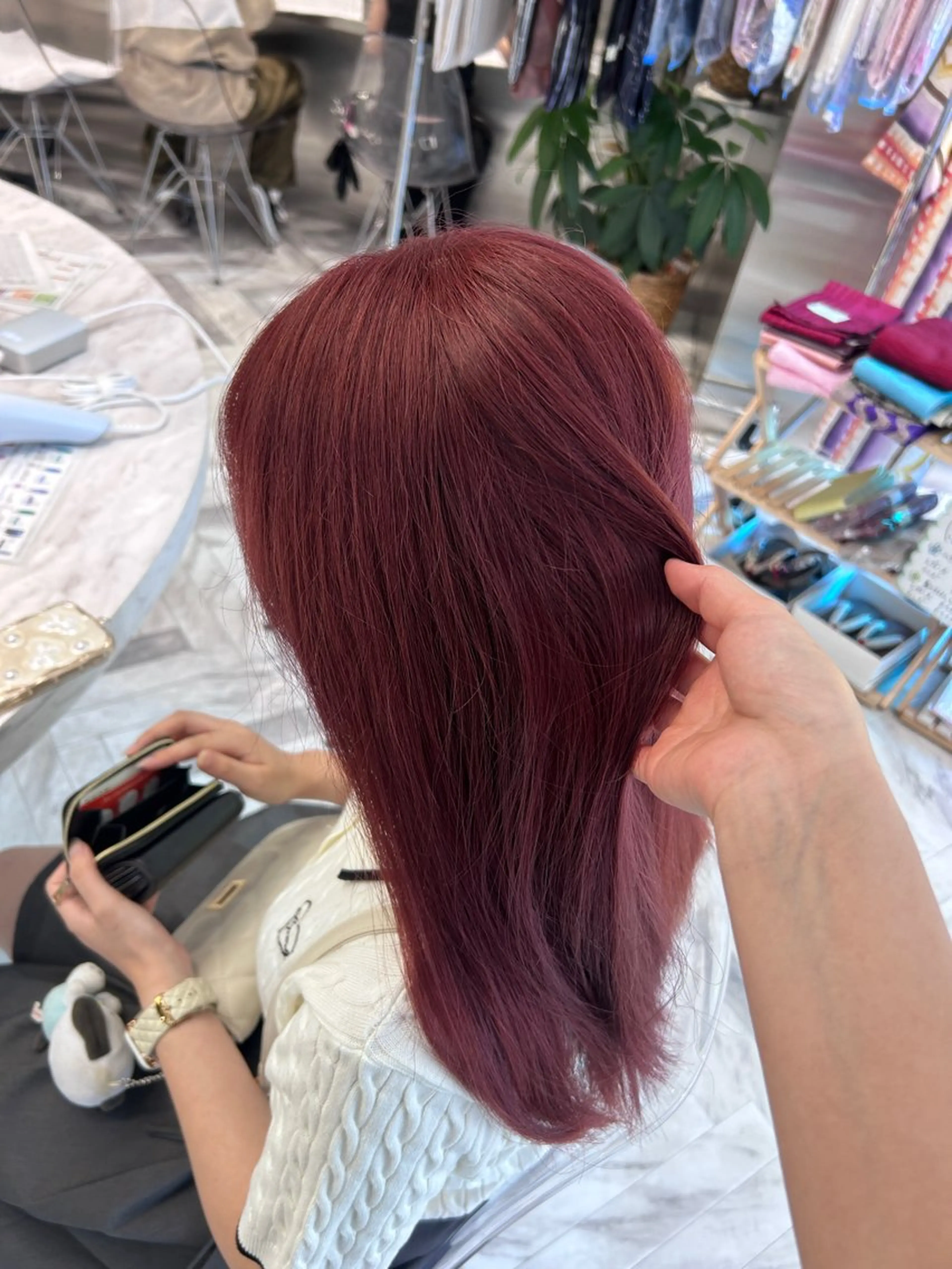 セミロング カラー ヘアカラー 冬っぽカラー/ マツエク/ゆきなのマツエク・マツパデザイン