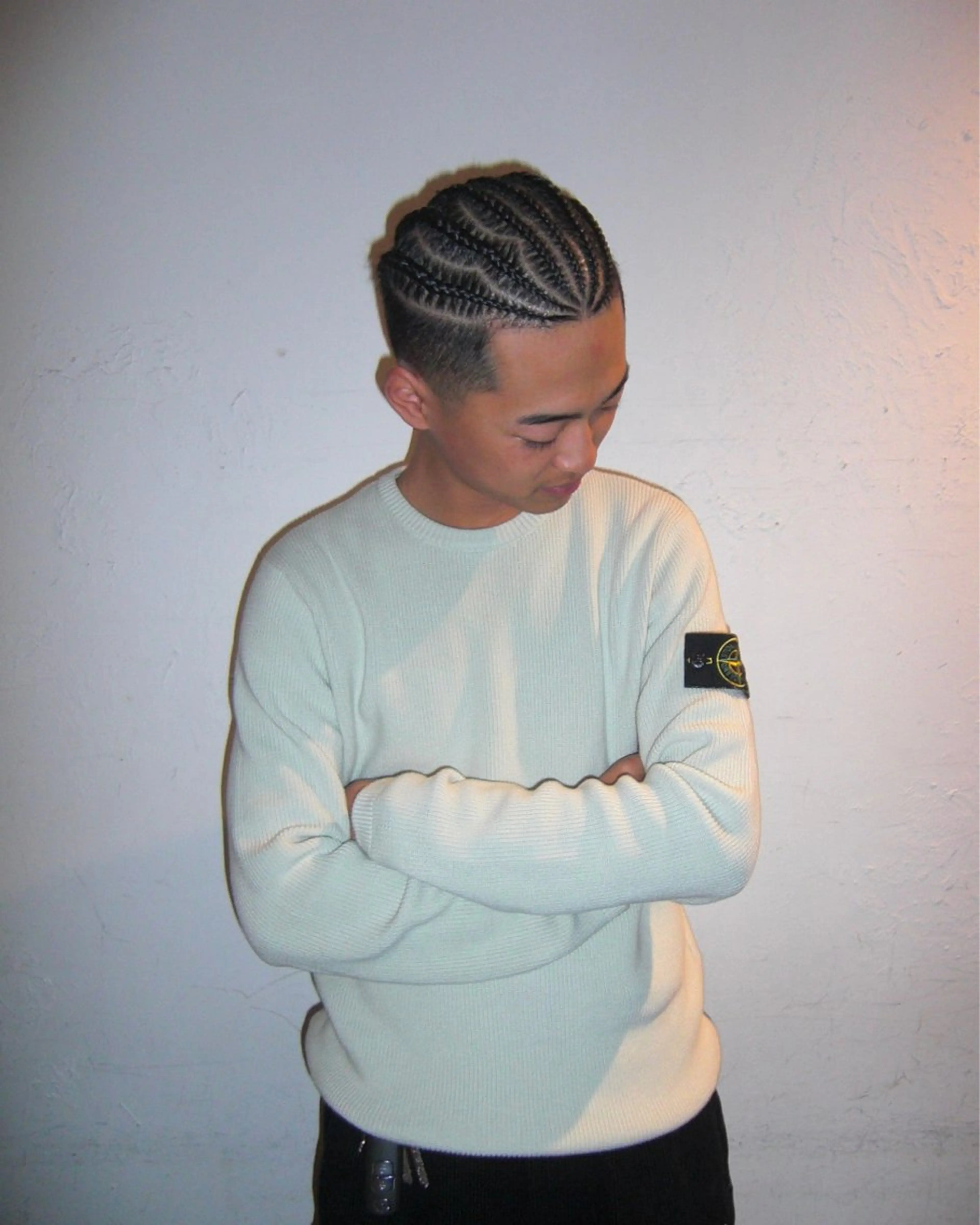 ヘアアレンジ メンズ エクステ ヘアセット コーンロウ／ブレイズ SYUのヘアスタイル