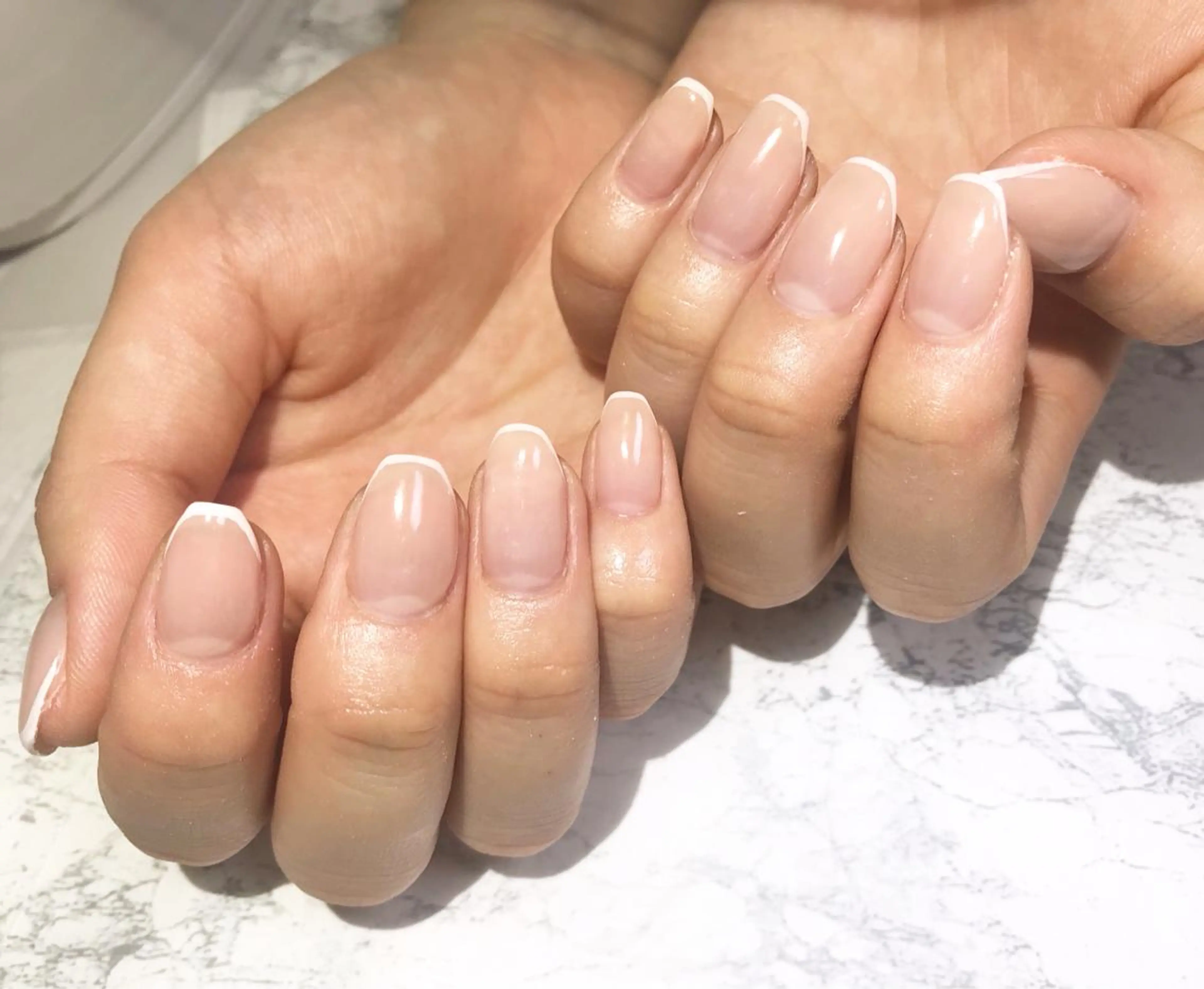 ネイル フットネイル フレンチネイル ニュアンスネイル シンプルネイル 春ネイル ネイル フフラ所属・nail fufla ♡yamane♡のネイルデザイン
