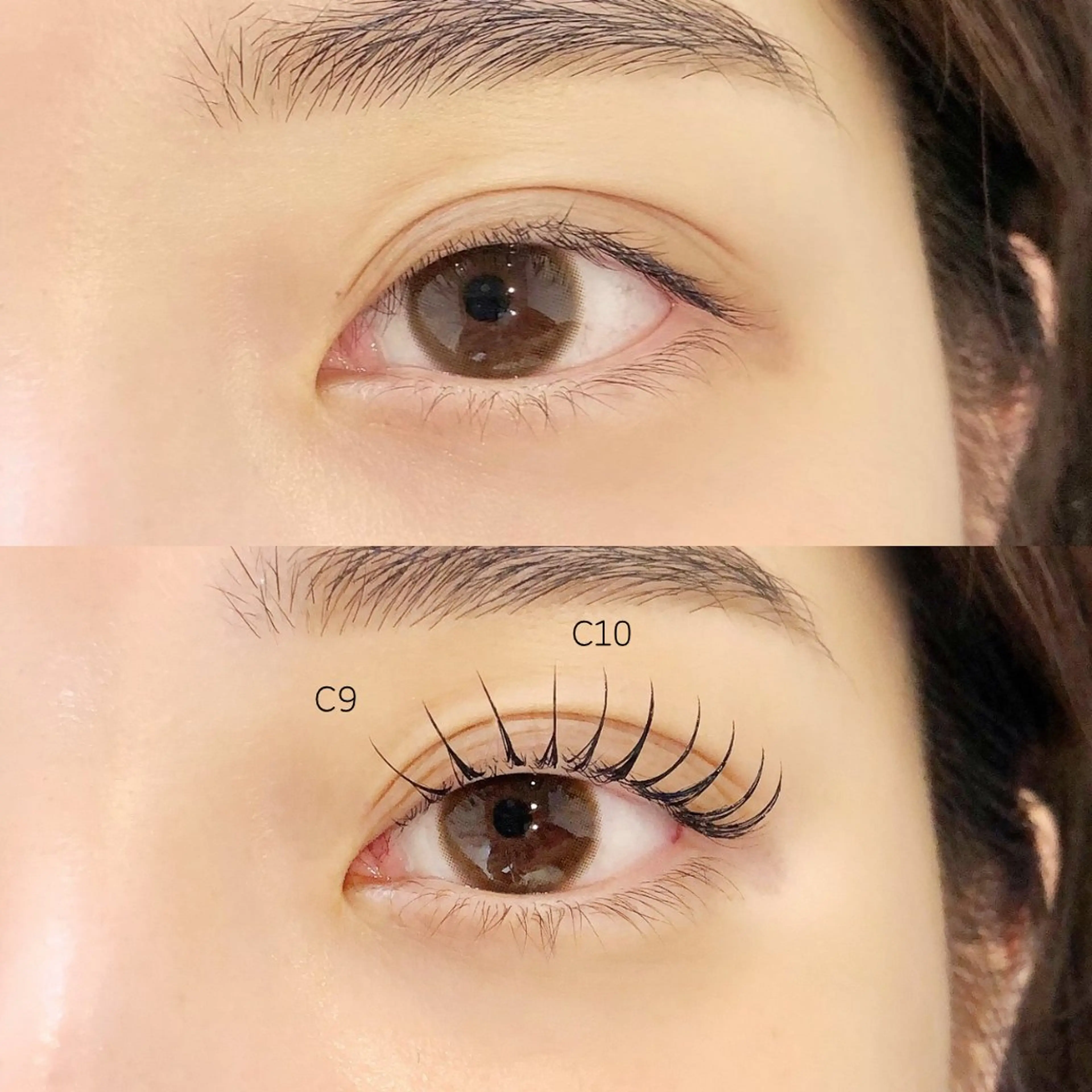 人気‼瞳が綺麗に見える✨パーマ＋フラットラッシュ両目60本🍂¥8800の写真