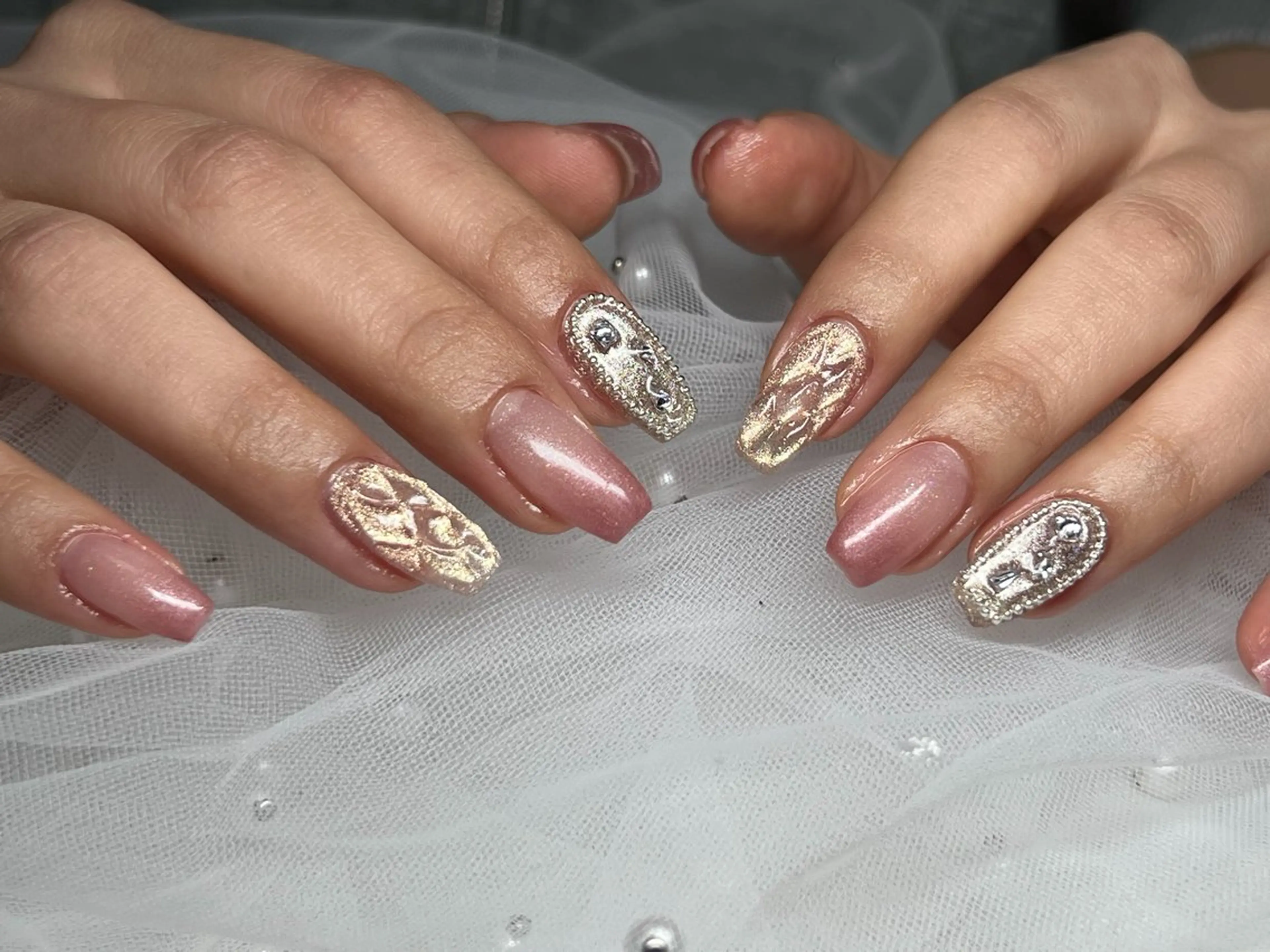 ネイル ジェルネイル パラジェル ハンドネイル 鮎川 沙希のネイルデザイン