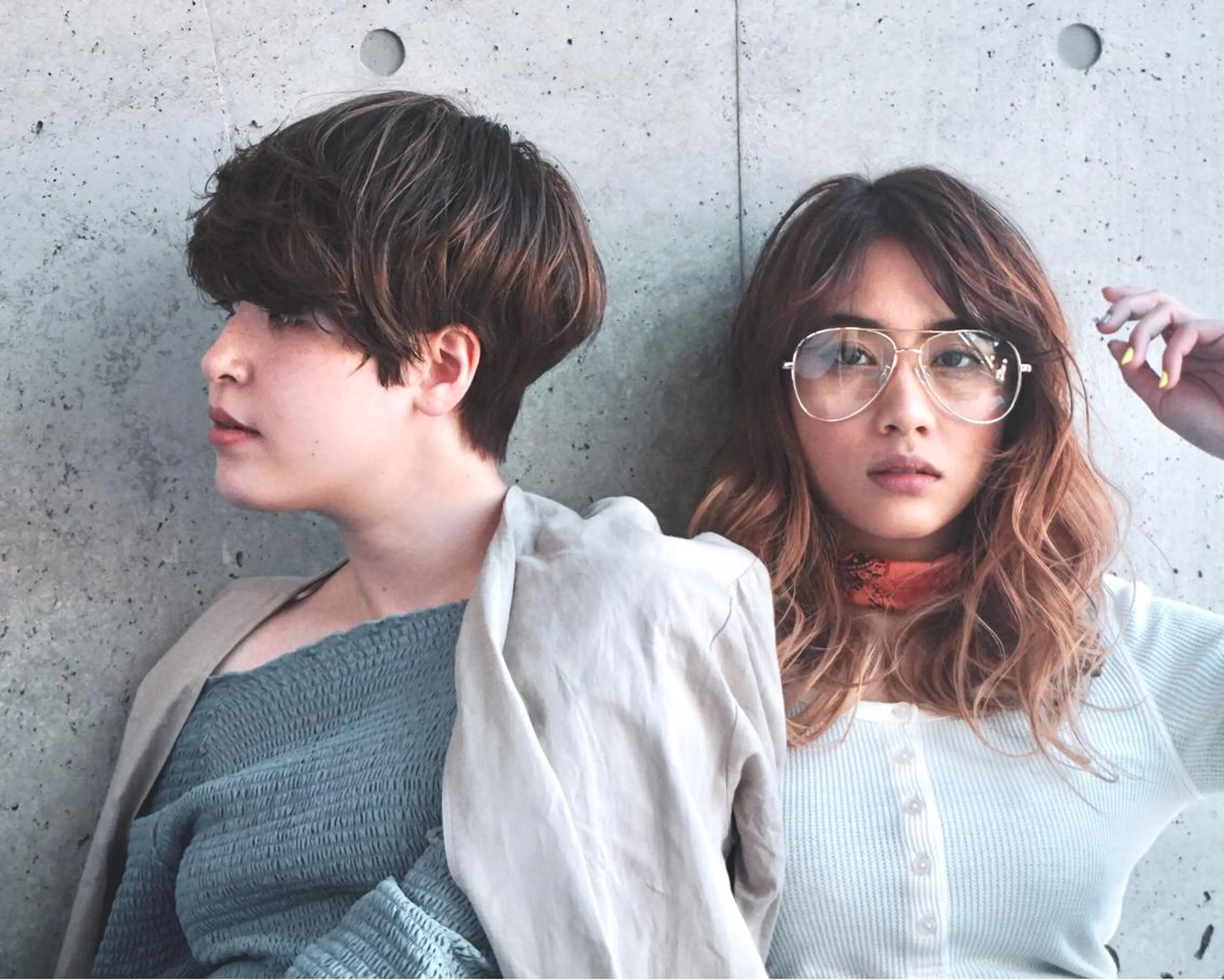 ショート カラー 似合わせ レイヤー須川のヘアスタイル