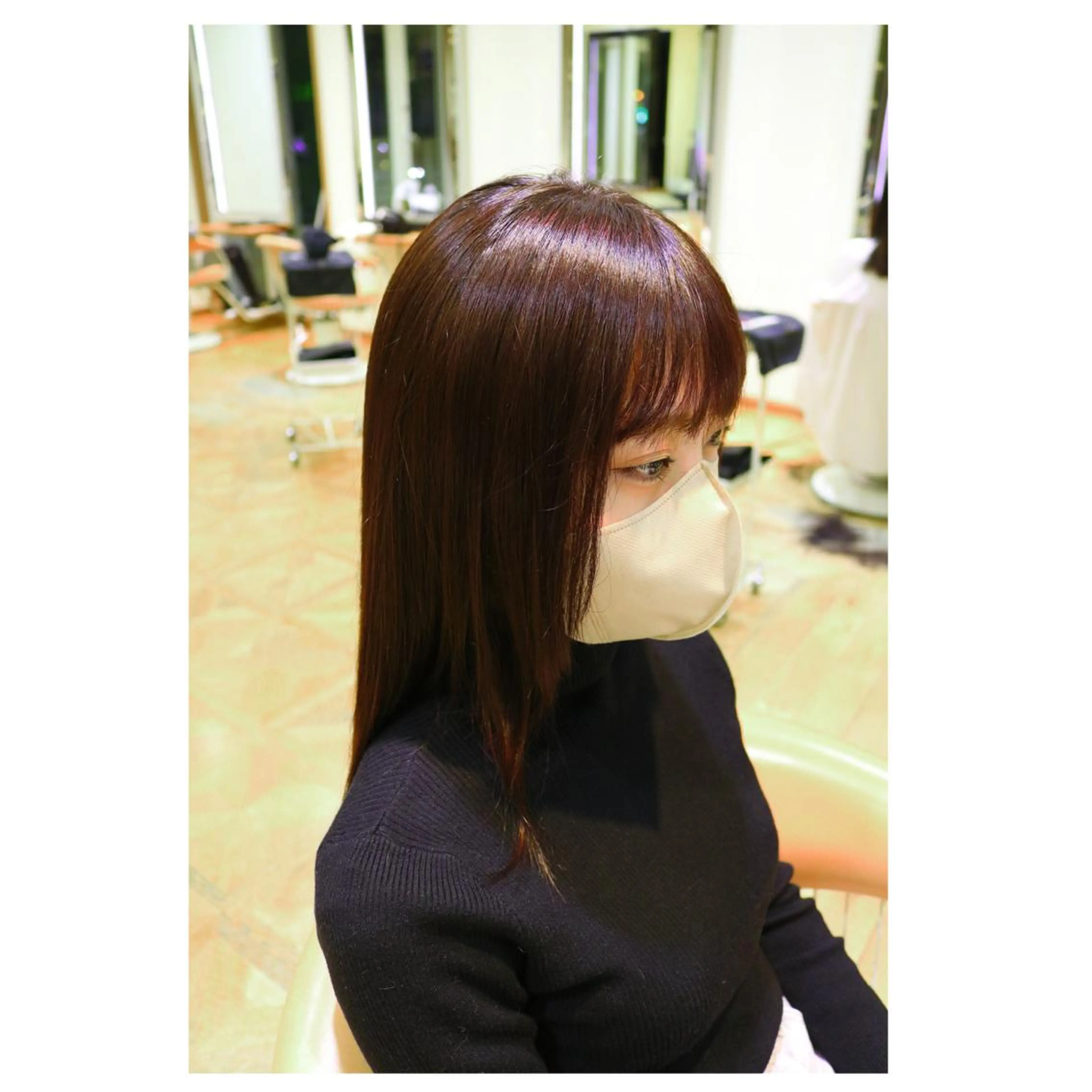 ロング カラー ショートカット／ 明千のヘアスタイル