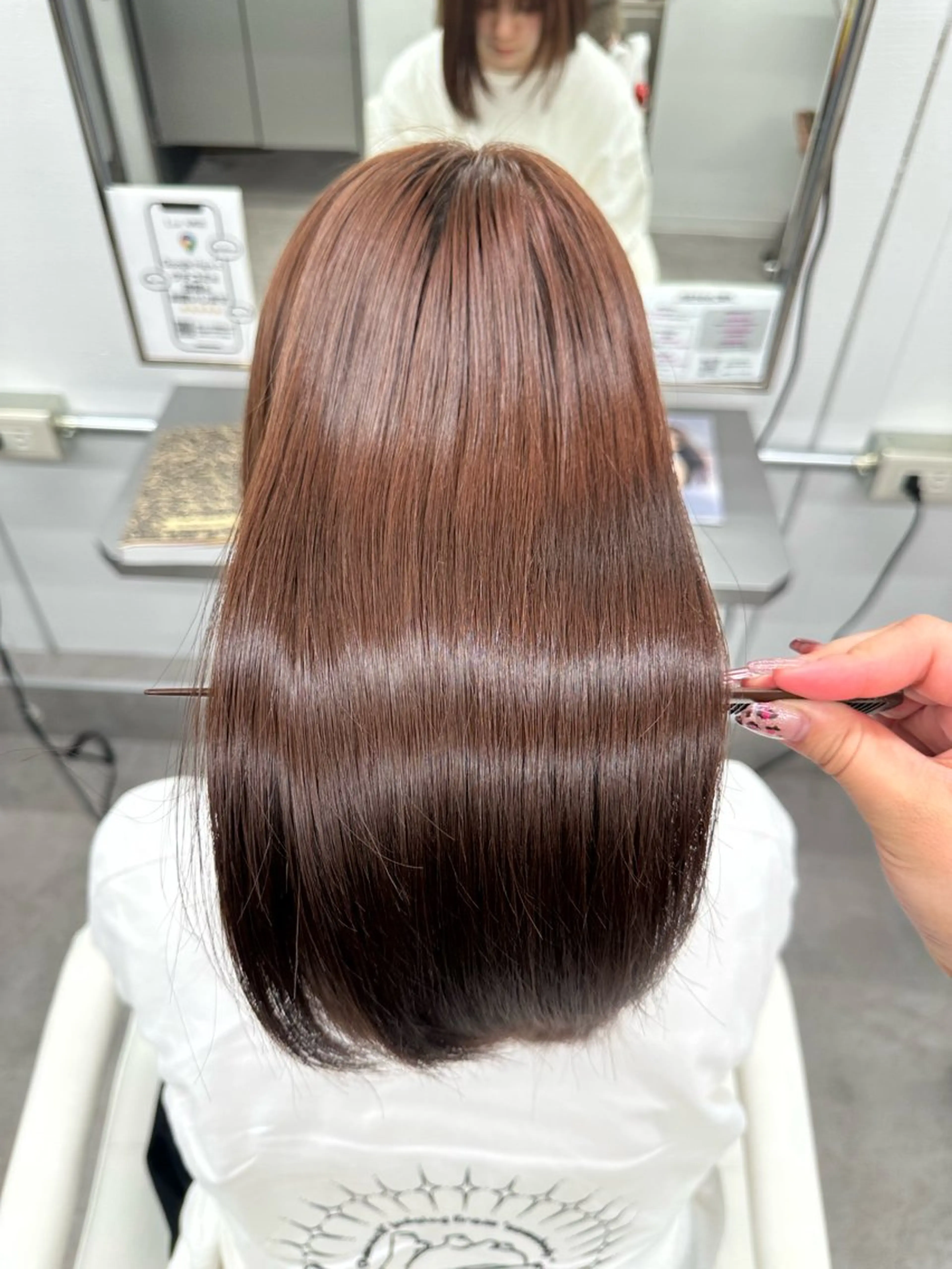 セミロング カラー ブラウンカラー ピンクカラー ピンクブラウン 🌟モデル募集 /さら🩷のヘアスタイル