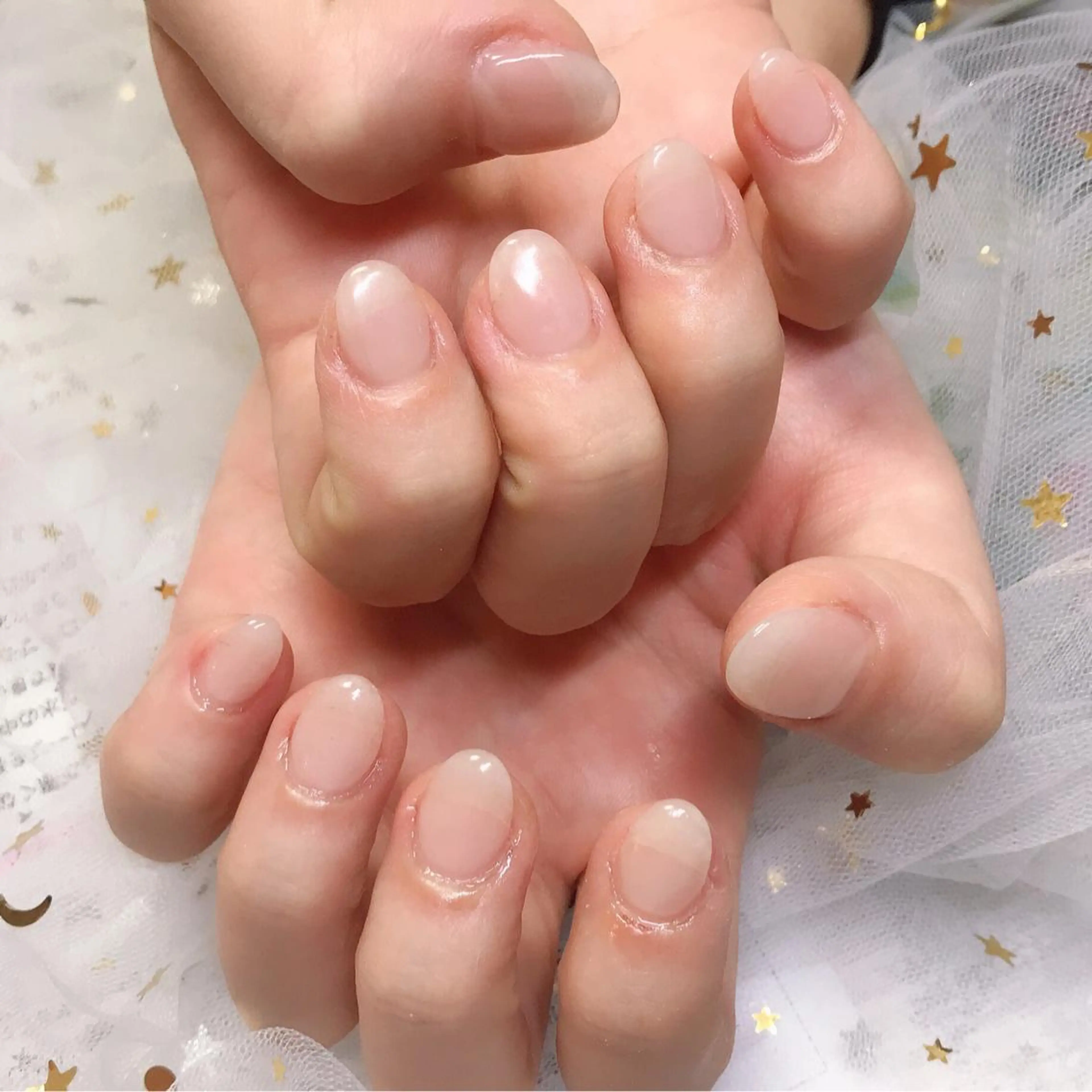 カラー ネイル 長さ出し Q Free nailsのネイルデザイン