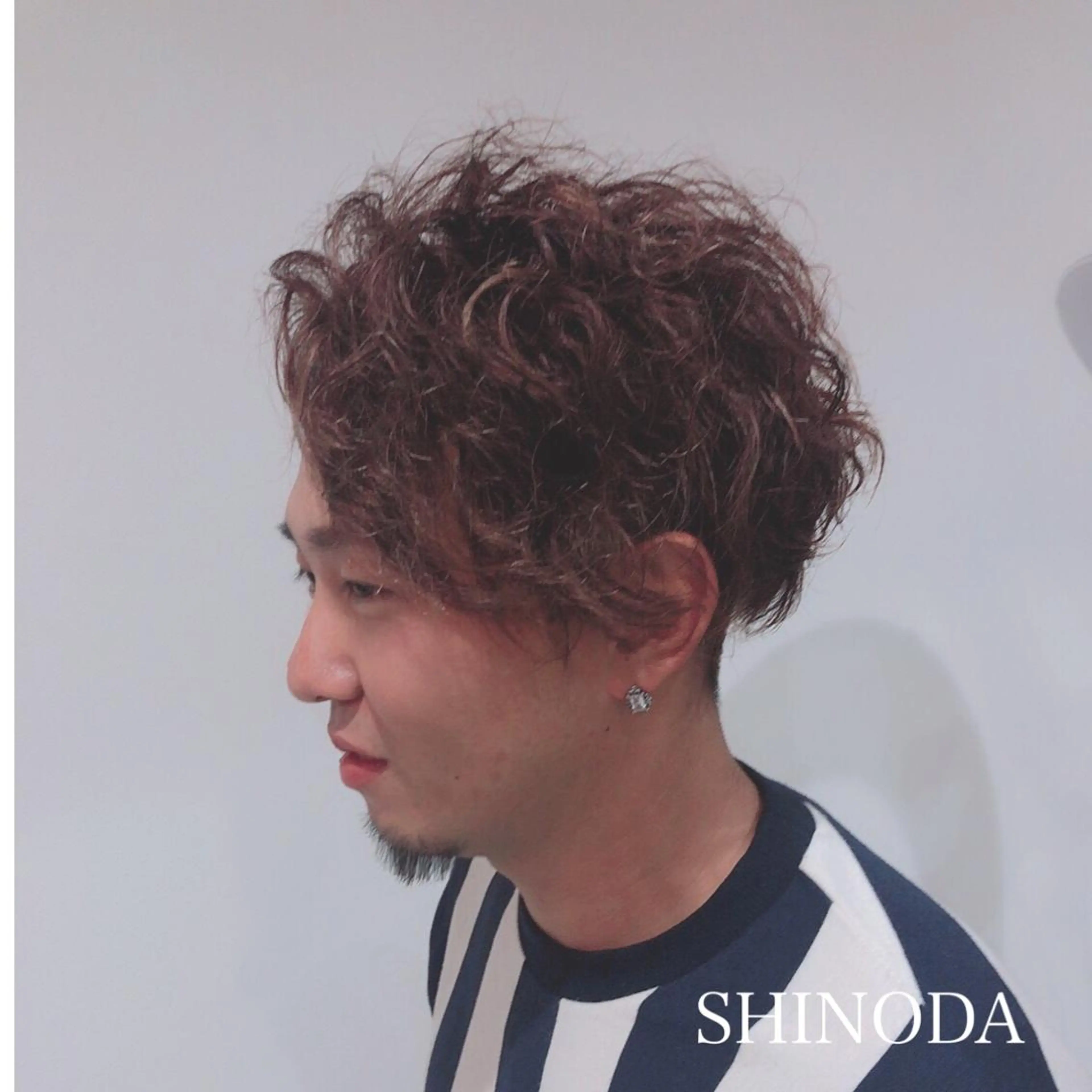 メンズ メンズパーマ 🦖店長🦖pino #しのだスペシャルのヘアスタイル