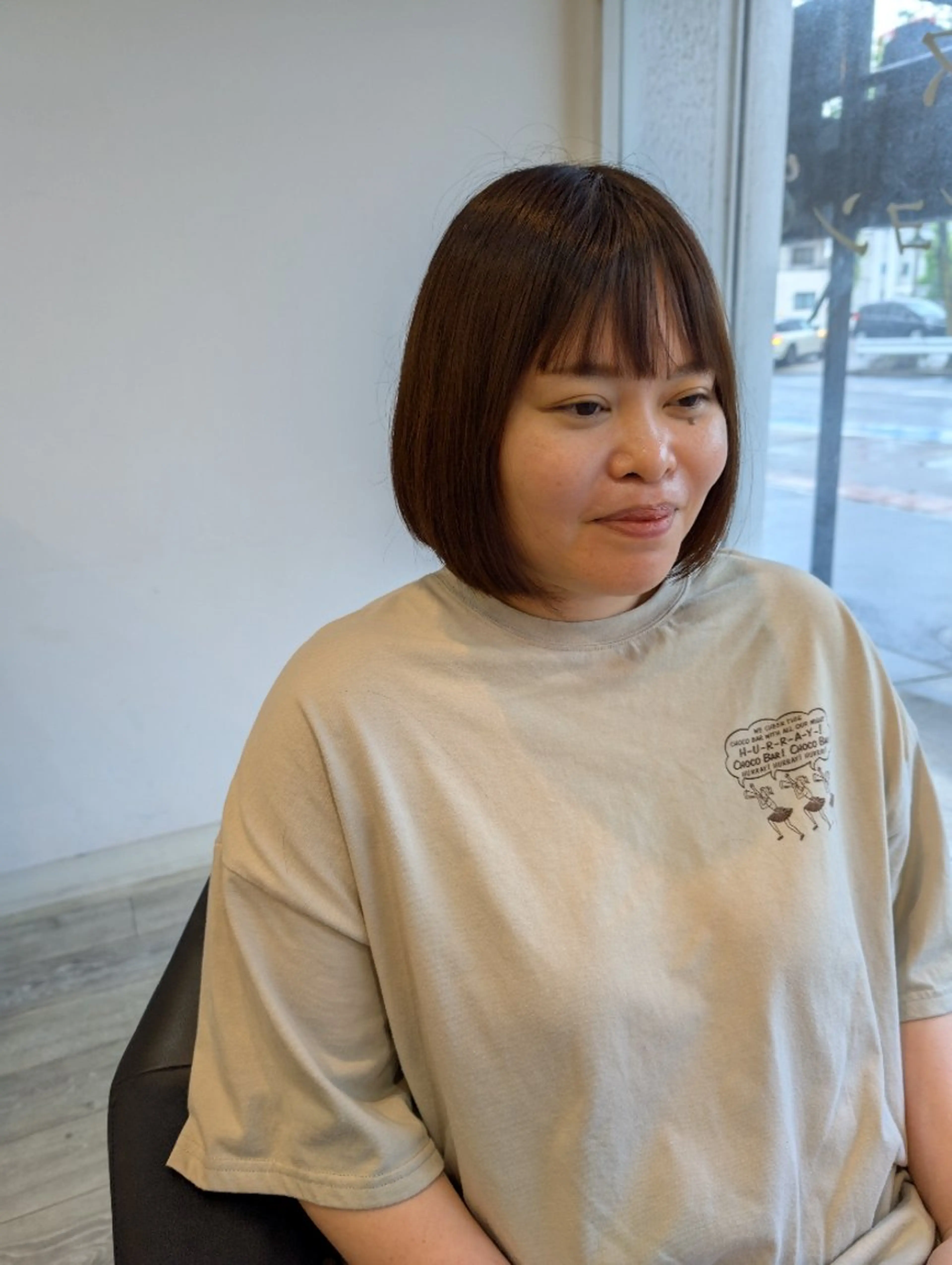 ショート 顔周りカット カット 縮毛矯正 rian 宮前所属・田崎 暁大のヘアスタイル