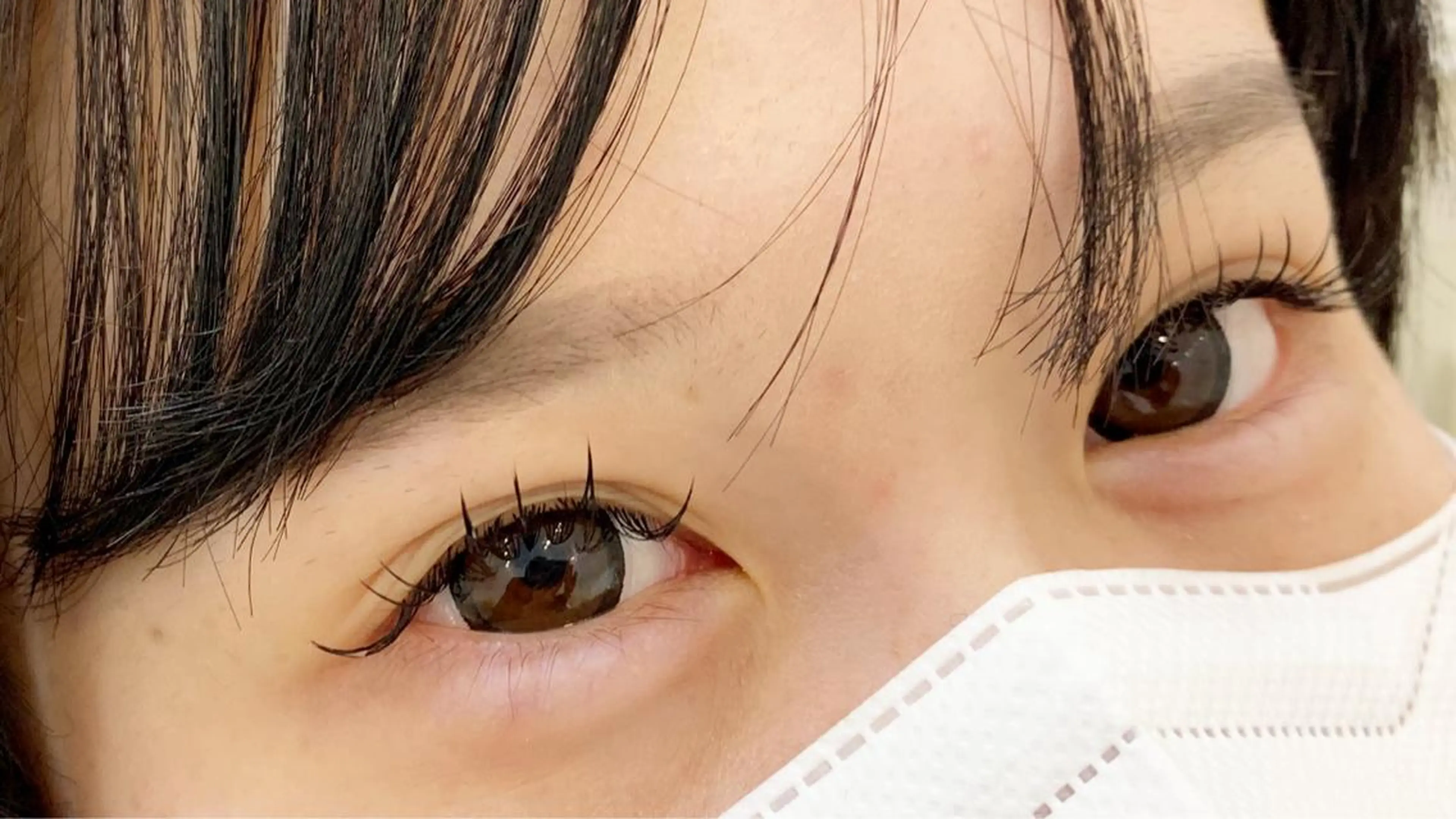 ミニモ限定価格🤍オフ無しフラットラッシュ100本コーティング付   カール、長さ、太さはお選びいただけます🤍の写真