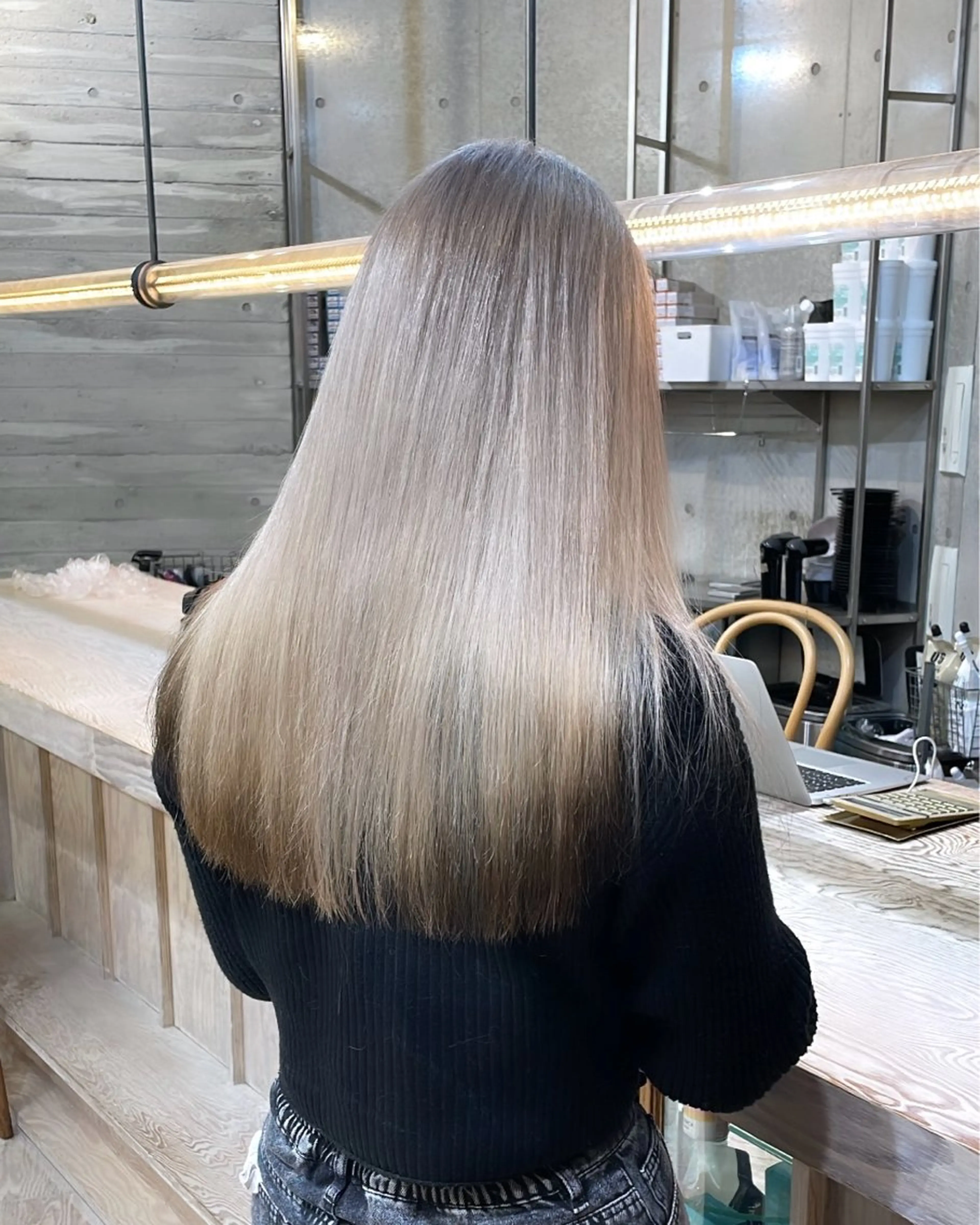 ロング カラー カット ヘアカラー トリートメント 色落ち綺麗透明感カラ /ボブ/ナカツヒカルのヘアスタイル