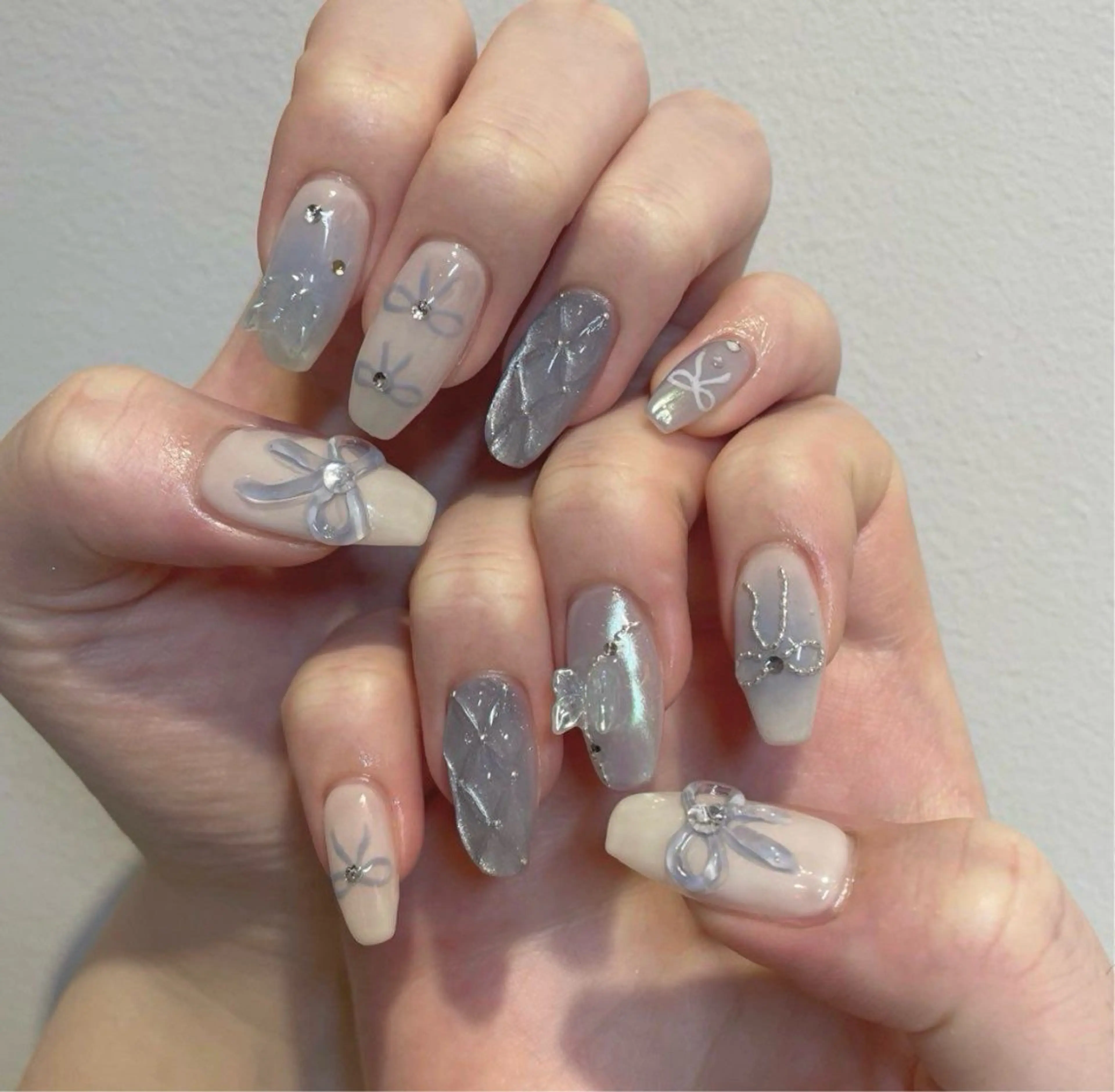 ネイル 持ち込み ネイルチップ ハンドネイル Taeyeon ANA.CHUOのネイルデザイン