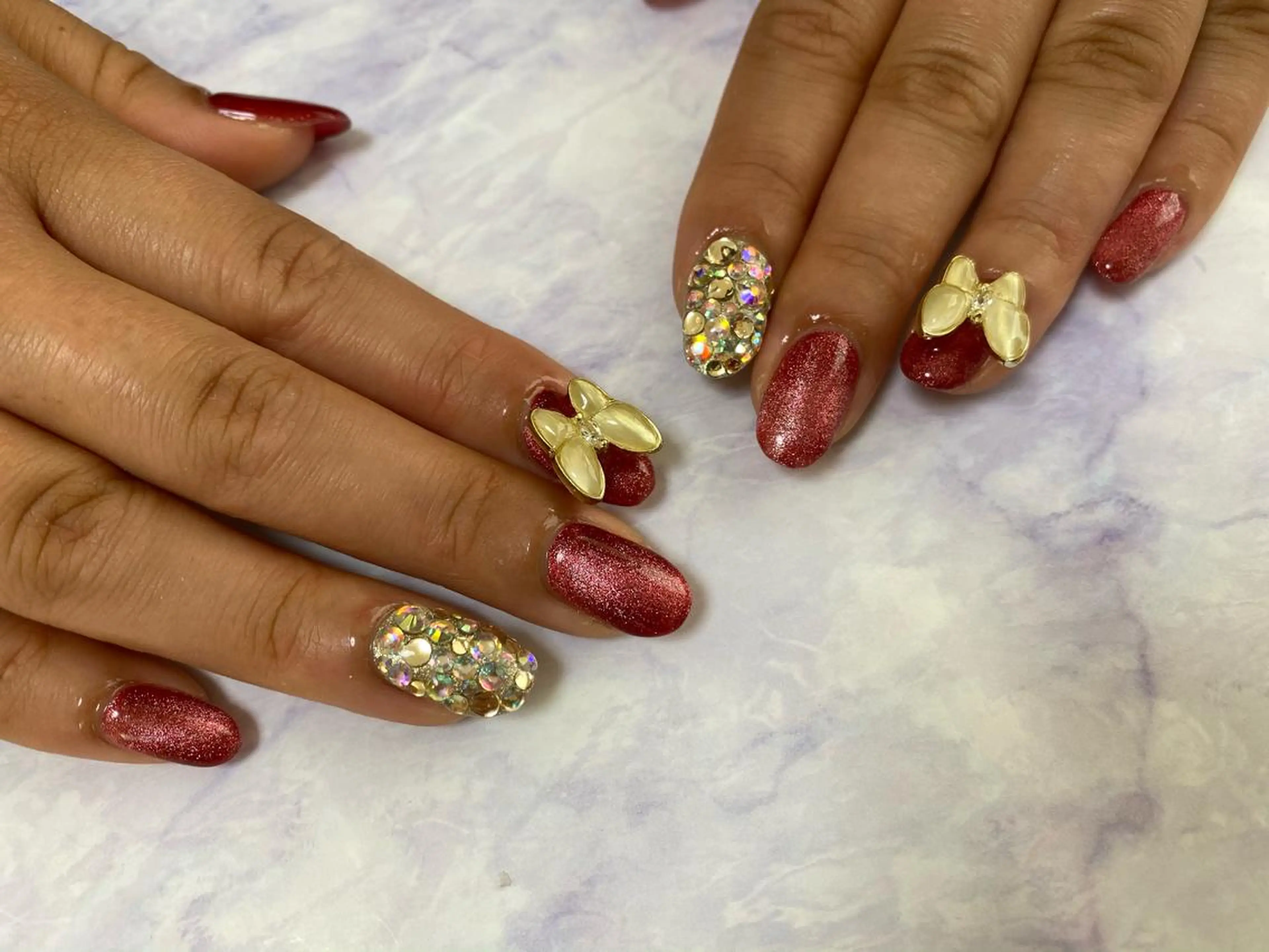 ネイル ハンドネイル Mana‪ ‪·͜· ❤︎‬のネイルデザイン