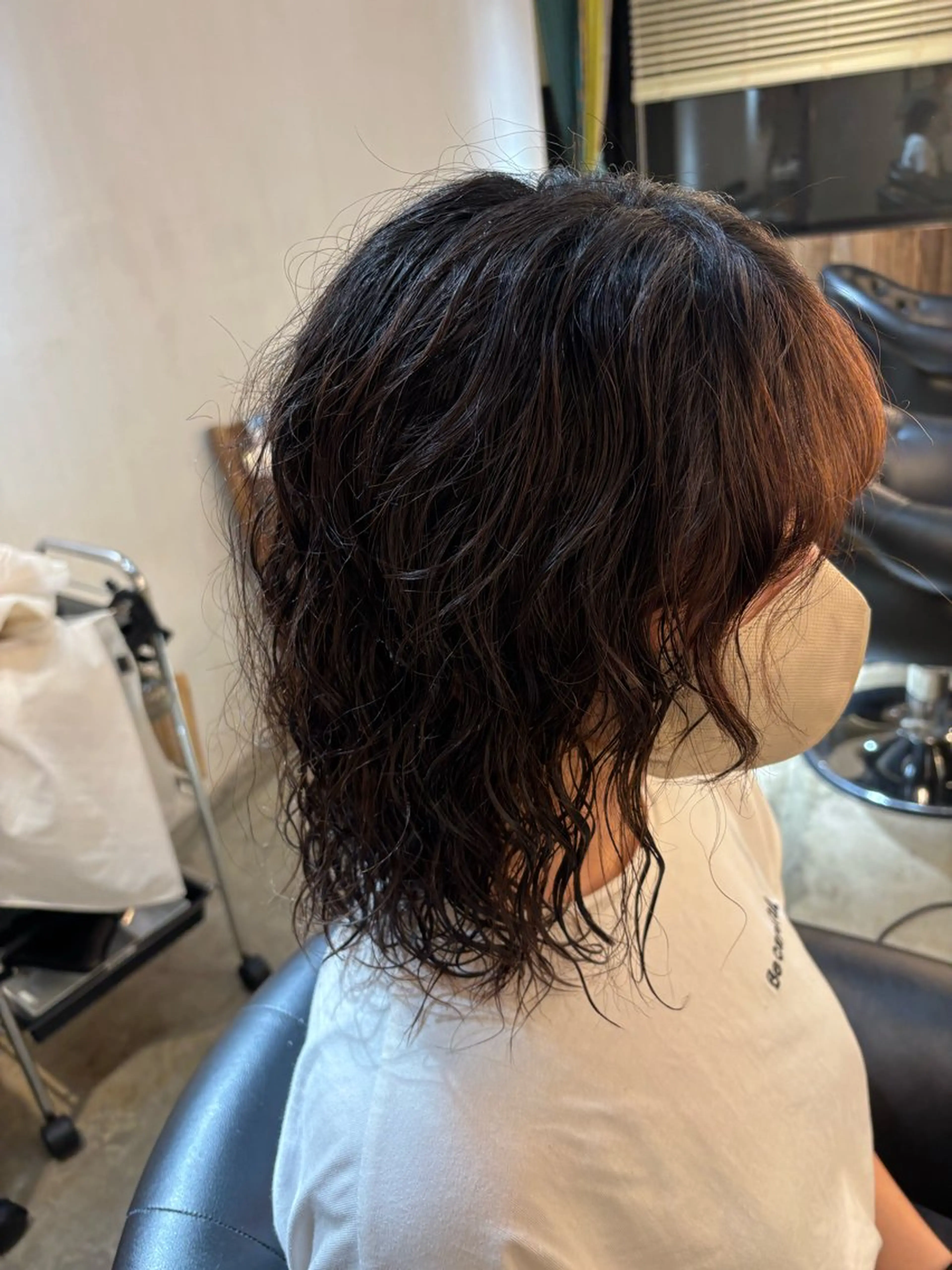 ミディアム パーマ パーマ 平川 海夢のヘアスタイル