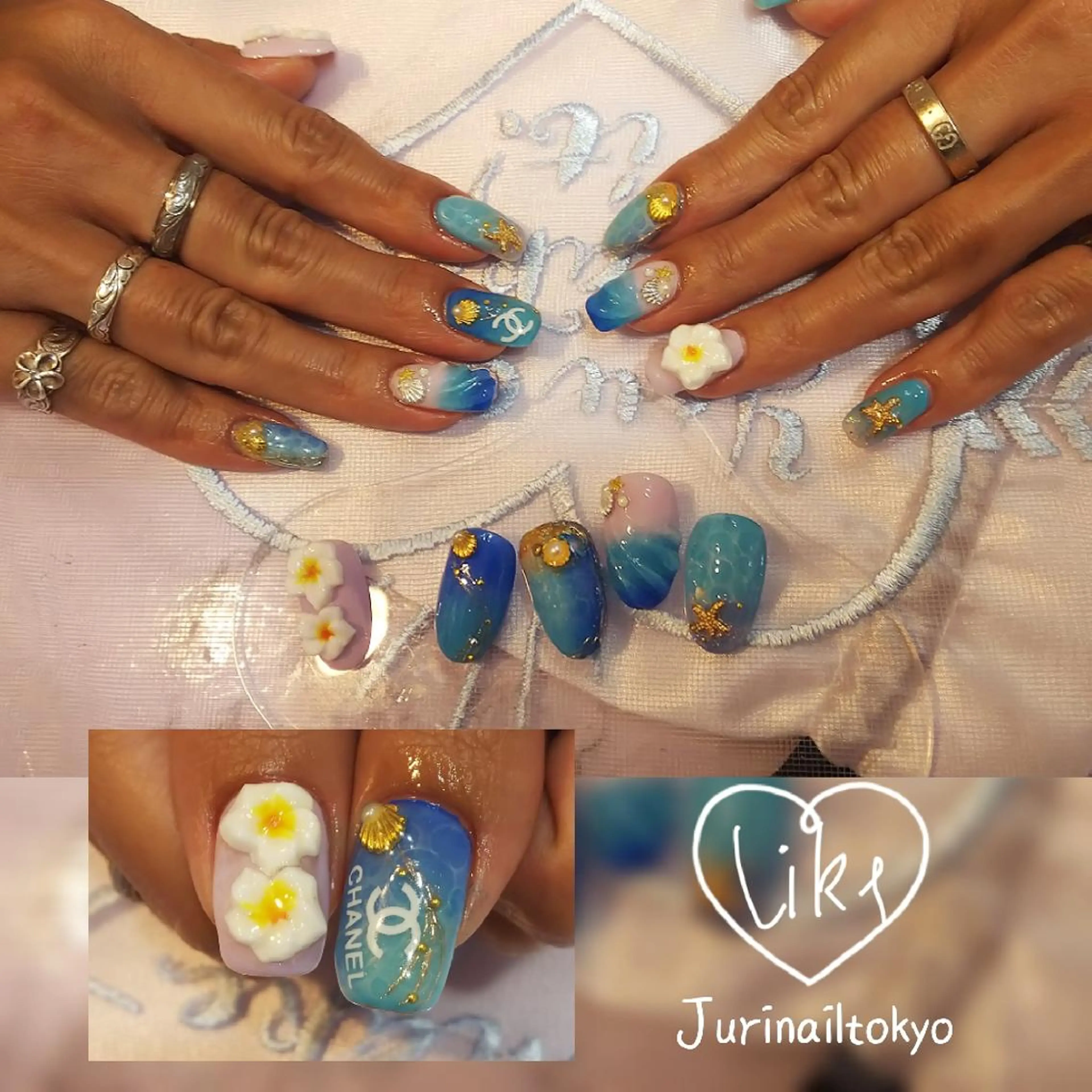 ネイル 韓国ネイル ハンドネイル フットネイル ハンドケア jurinailtokyo所属・jurinail tokyoのネイルデザイン