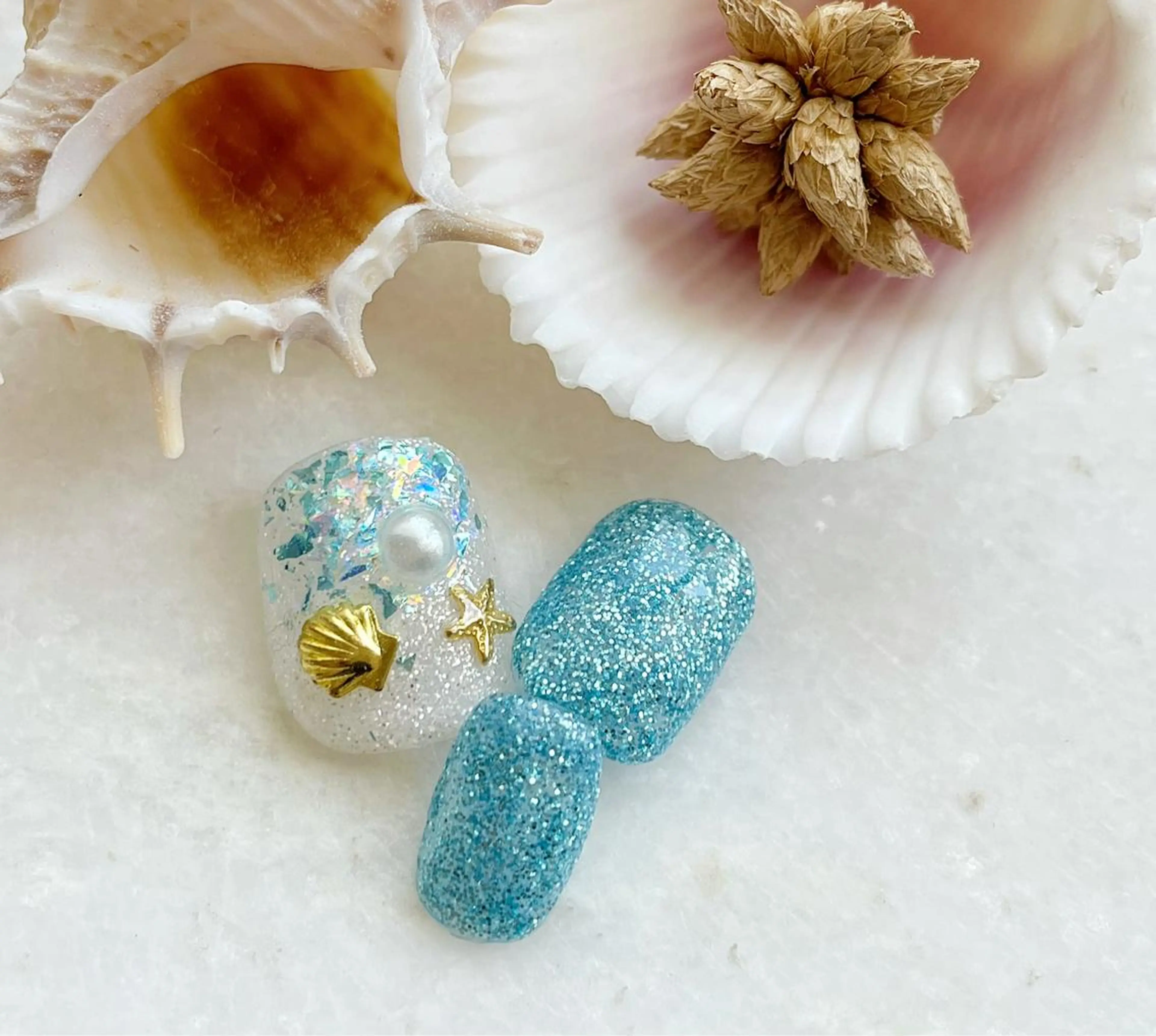 ネイル フットネイル ジェルネイル パラジェル 夏ネイル フットネイル Satomi  のネイルデザイン