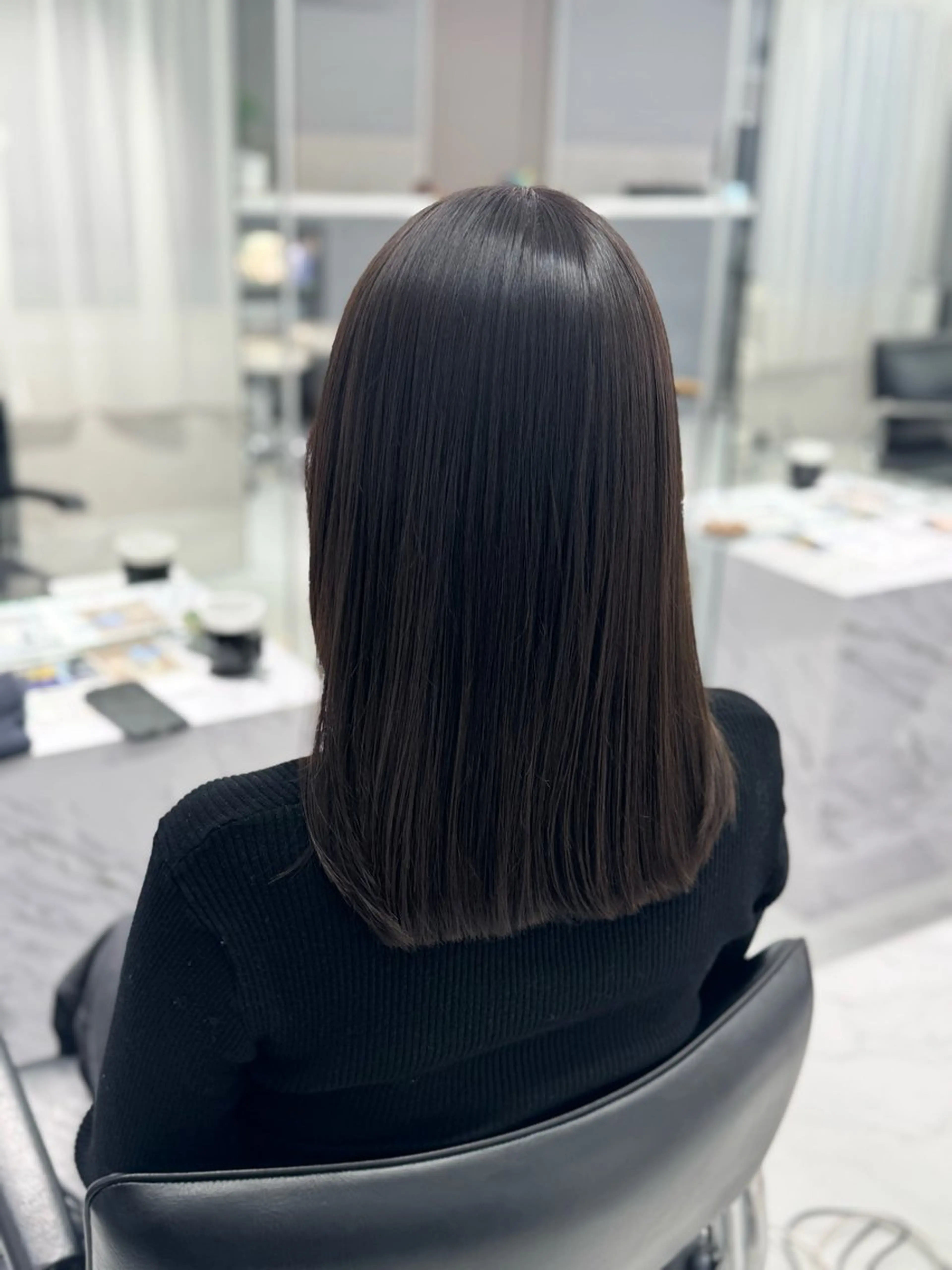 セミロング カット トリートメント karina🌿レイ ヤーカット/髪質改善のヘアスタイル