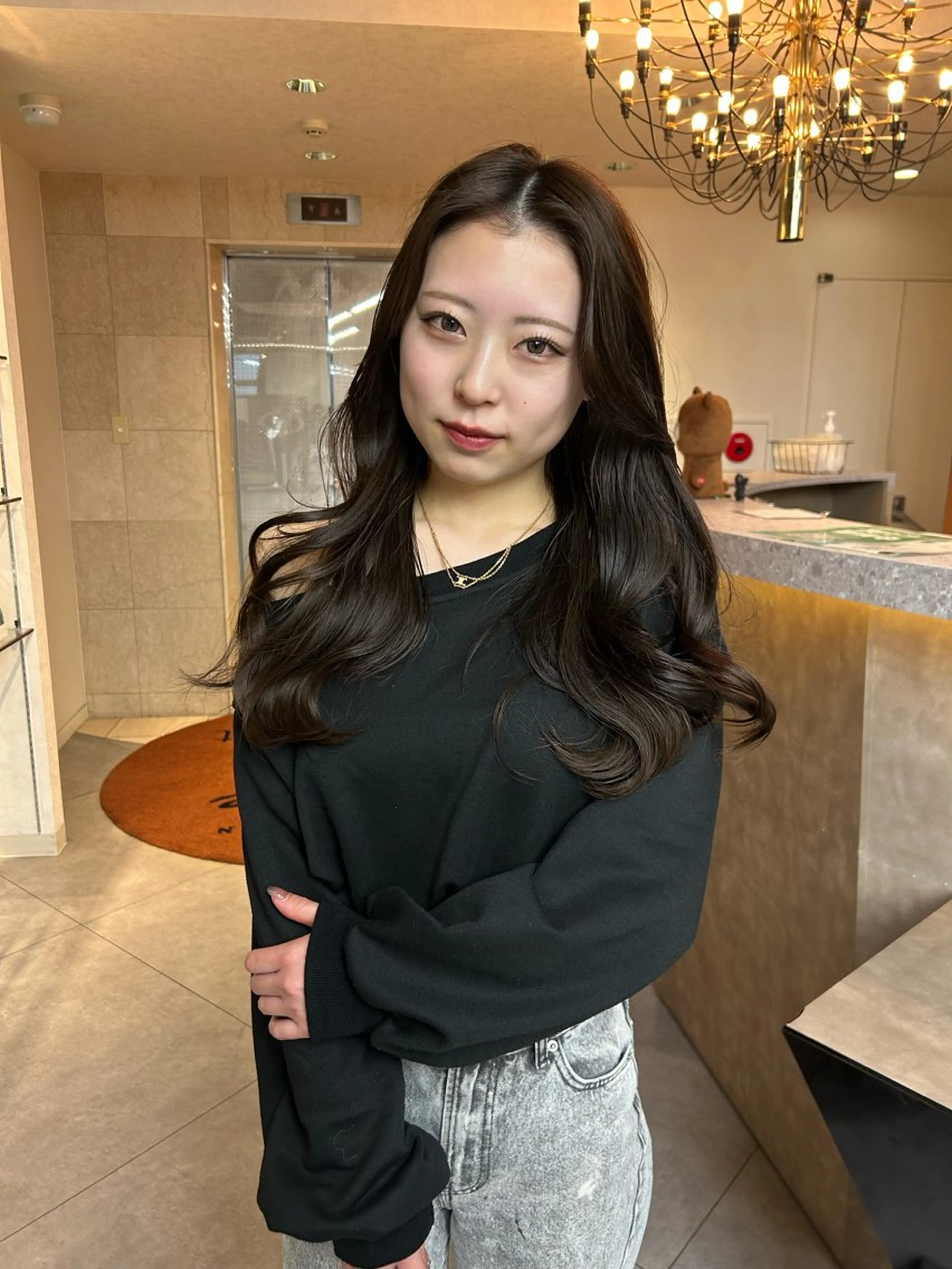 ロング 💎【髪質改善カラー 艶髪×縮毛矯正】💎のヘアスタイル