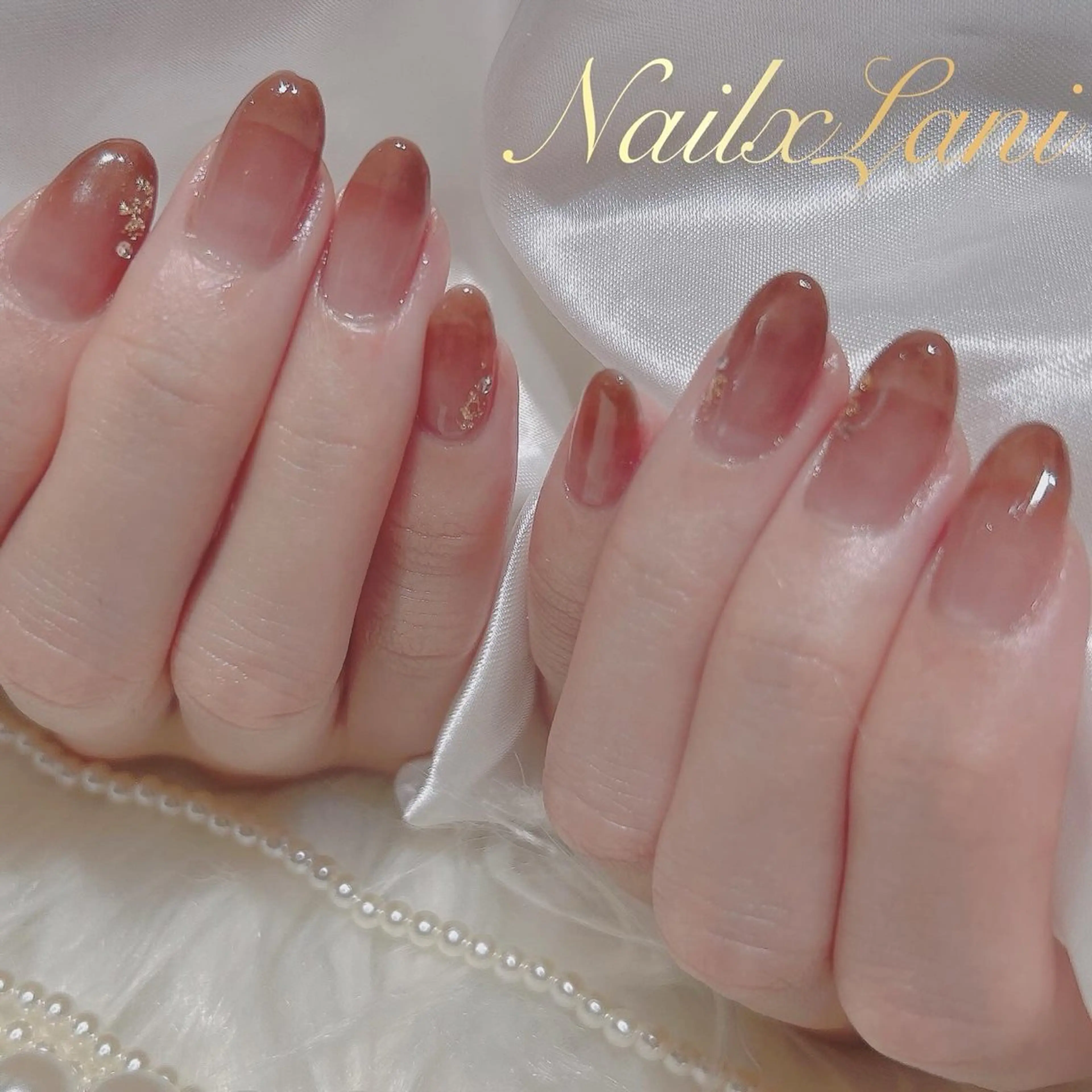 ネイル フットネイル ジェルネイル マグネットネイル パラジェル Nail×Lani 深爪矯正対応◎のネイルデザイン