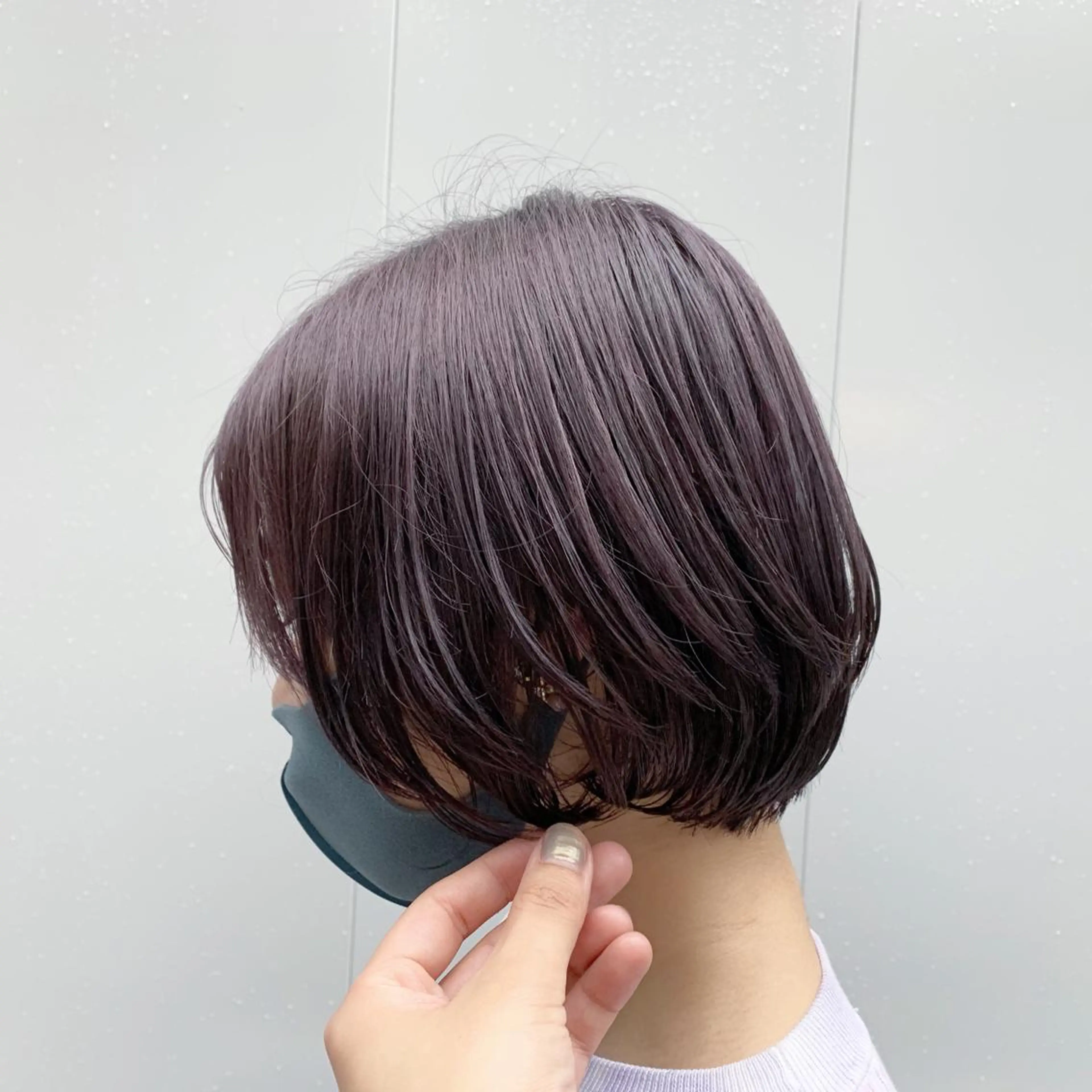 ミディアム カラー ヘアアレンジ 🫧透明感カラー/ ボブ/小笠原汐海🪽のヘアスタイル