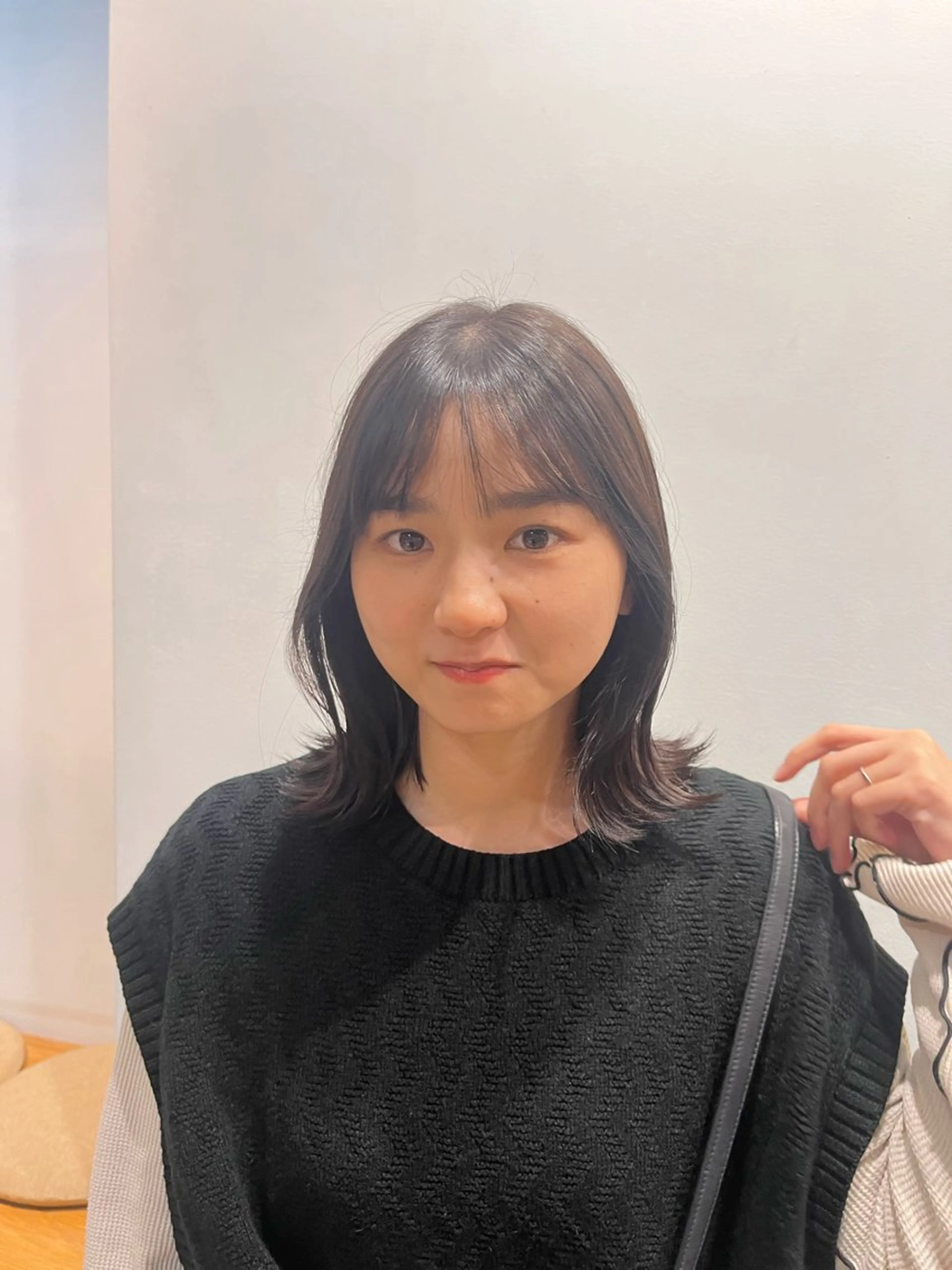 ミディアム カラー ヘアアレンジ くびれヘア -さたけ たつき-のヘアスタイル