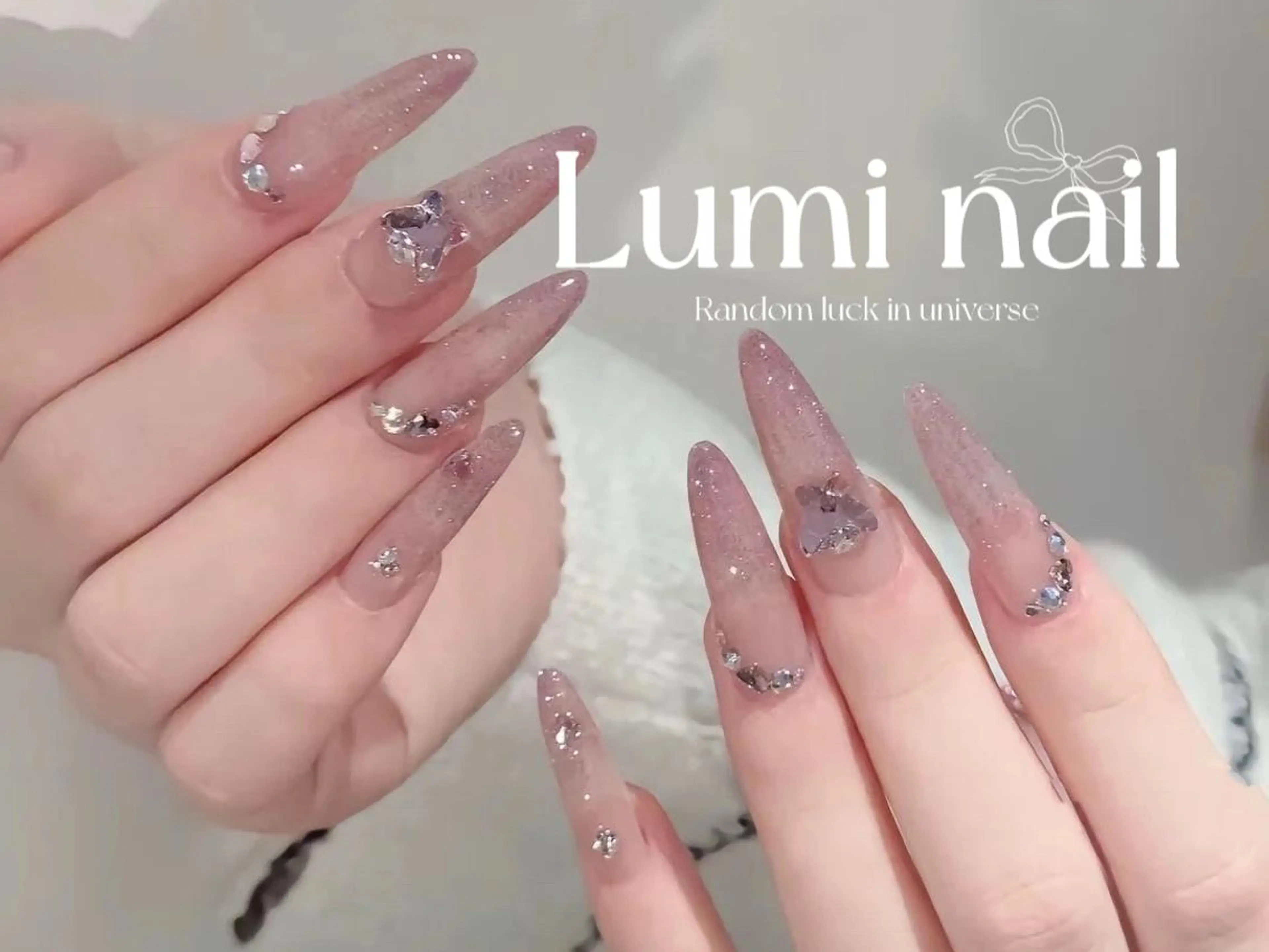 ネイル ツイードネイル 冬ネイル クリスマス 神崎 理沙のネイルデザイン