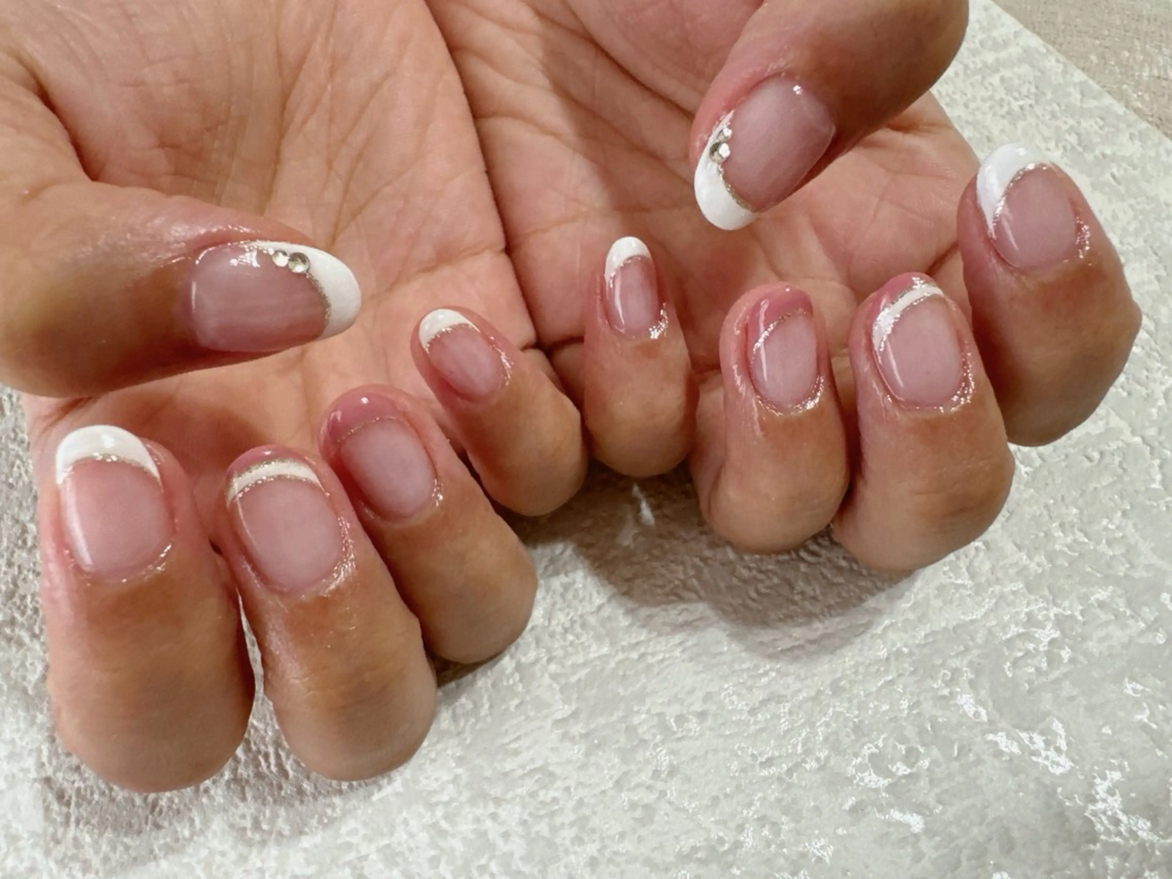 ネイル フレンチネイル ジェルネイル メンズネイル パラジェル シンプルネイル kikinail 溝の口のネイルデザイン