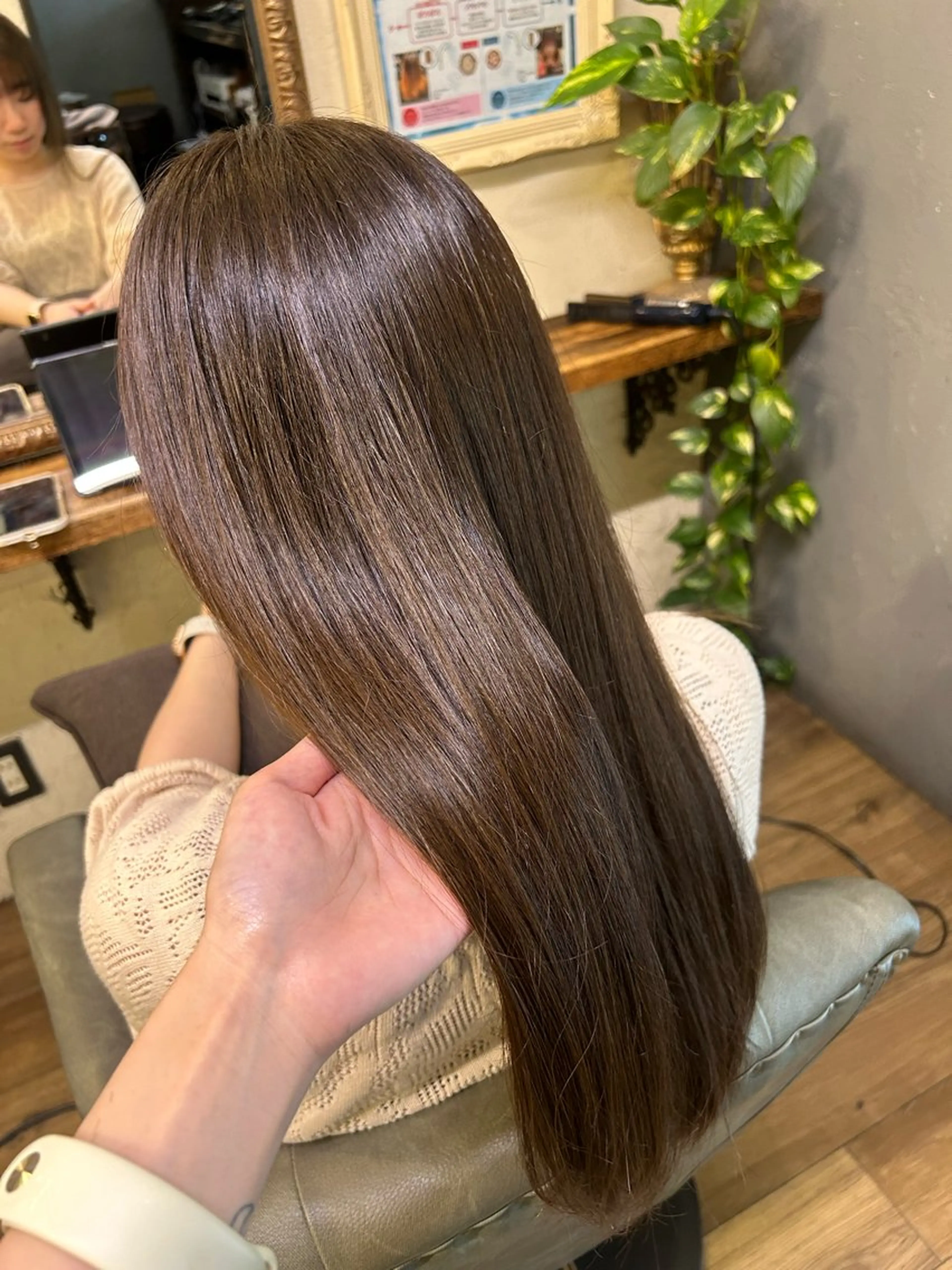 ロング ヘアカラー トリートメント 馬場 瑞穂のヘアスタイル