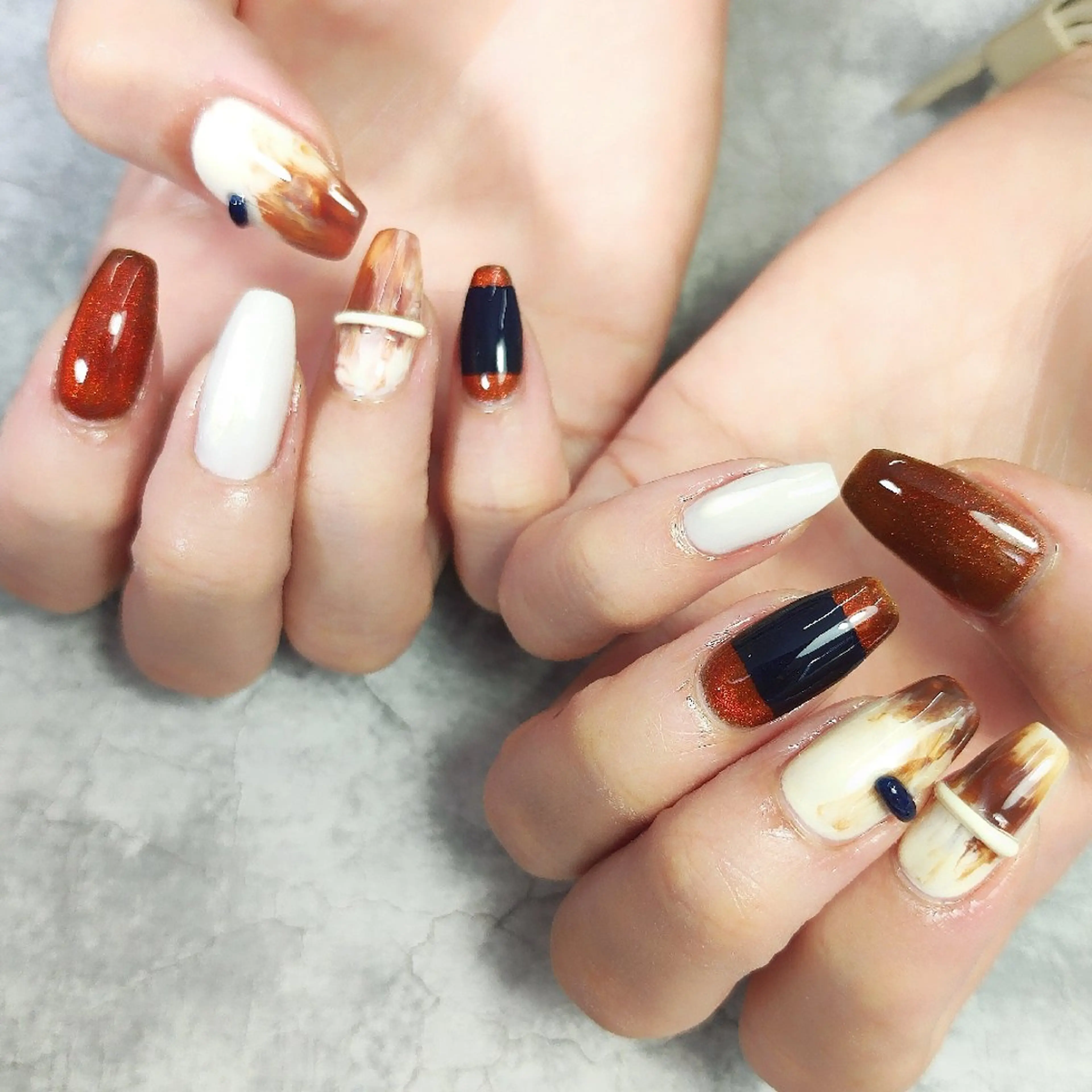 ネイル ロングネイル ハンドネイル 個人サロン saltnailのネイルデザイン