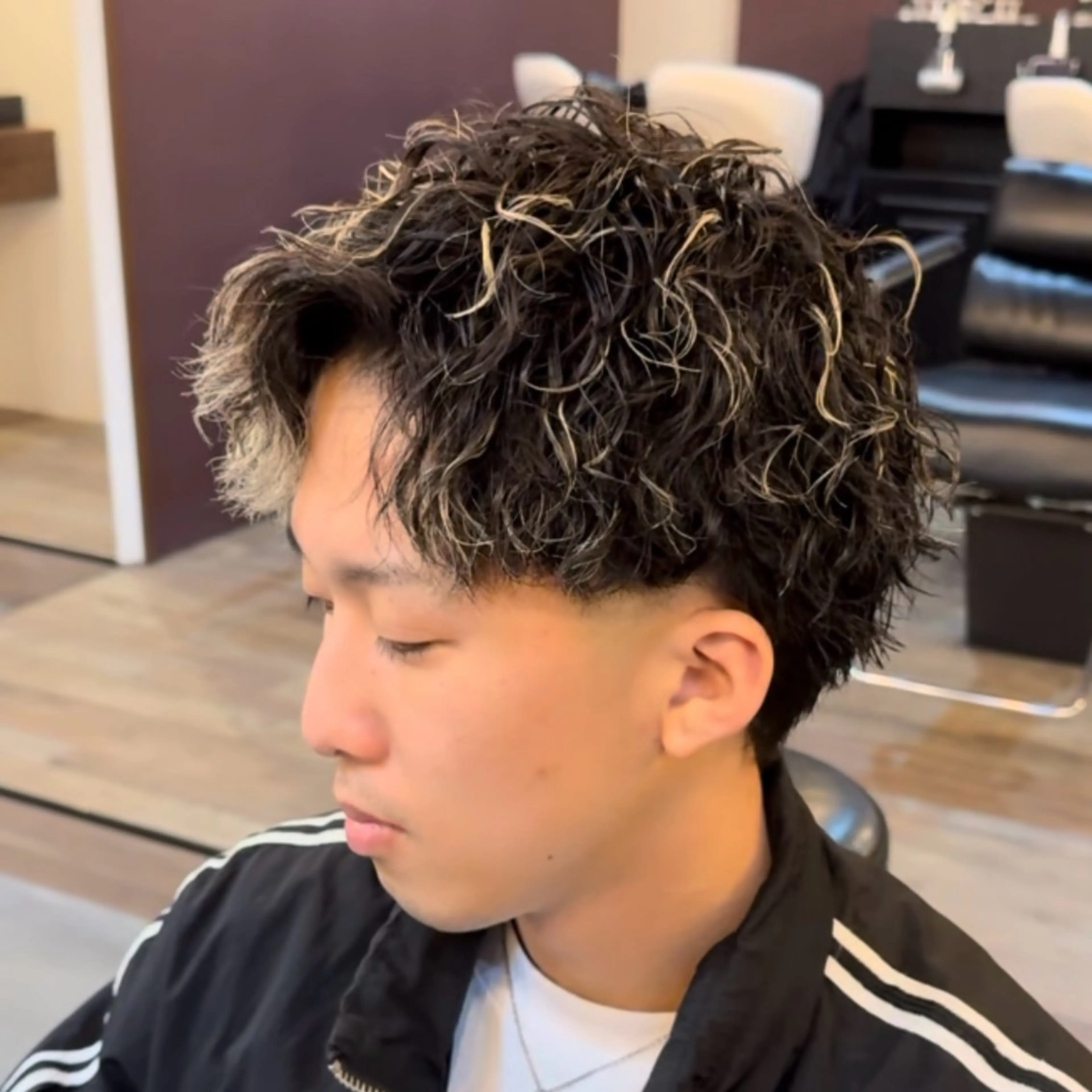 ミディアム パーマ メンズ カット パーマ ツイスパ/ TAKUMIのヘアスタイル