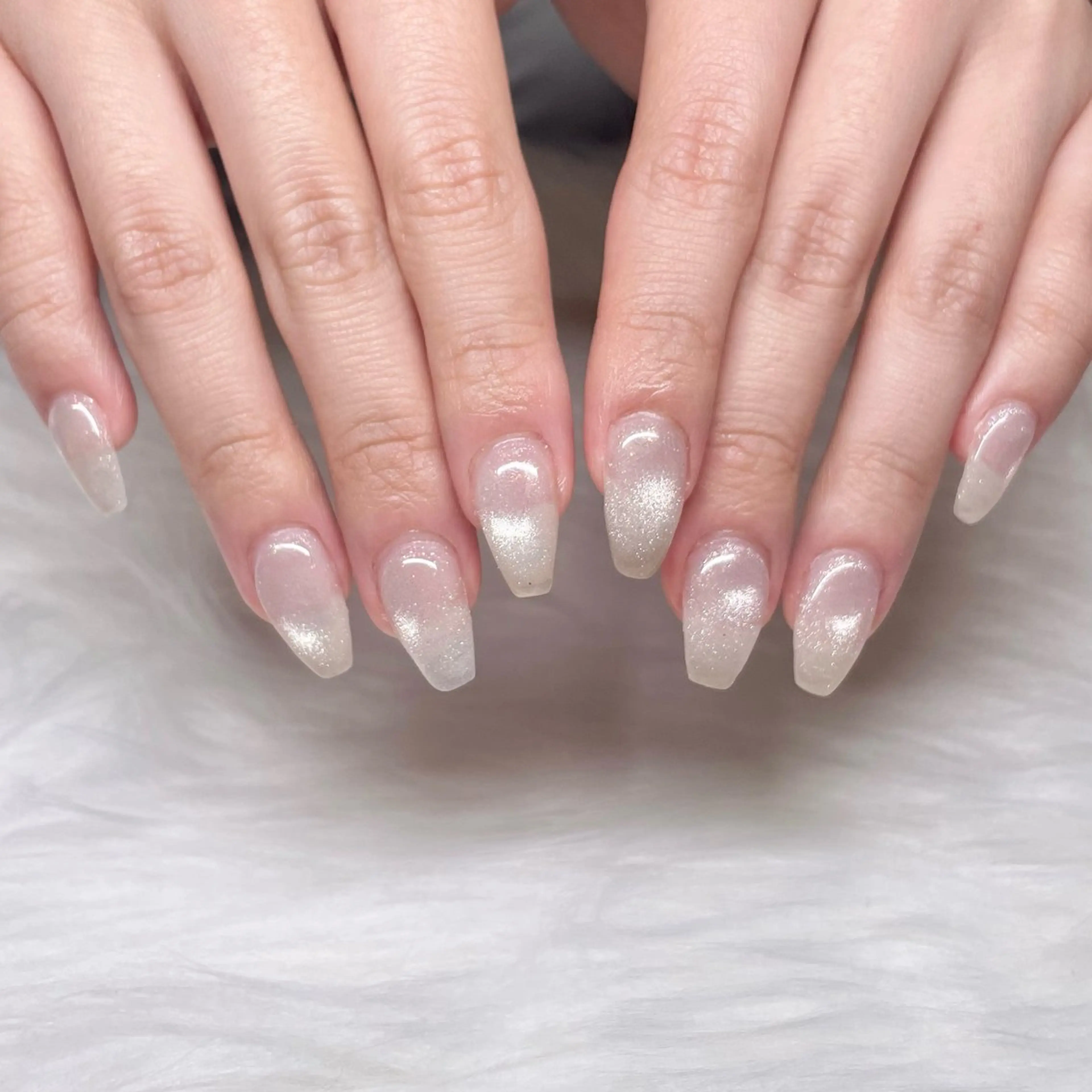 ネイル チークネイル フットネイル フレンチネイル ジェルネイル ガラスフレンチ ハンドネイル Rimi.+ チナミのネイルデザイン