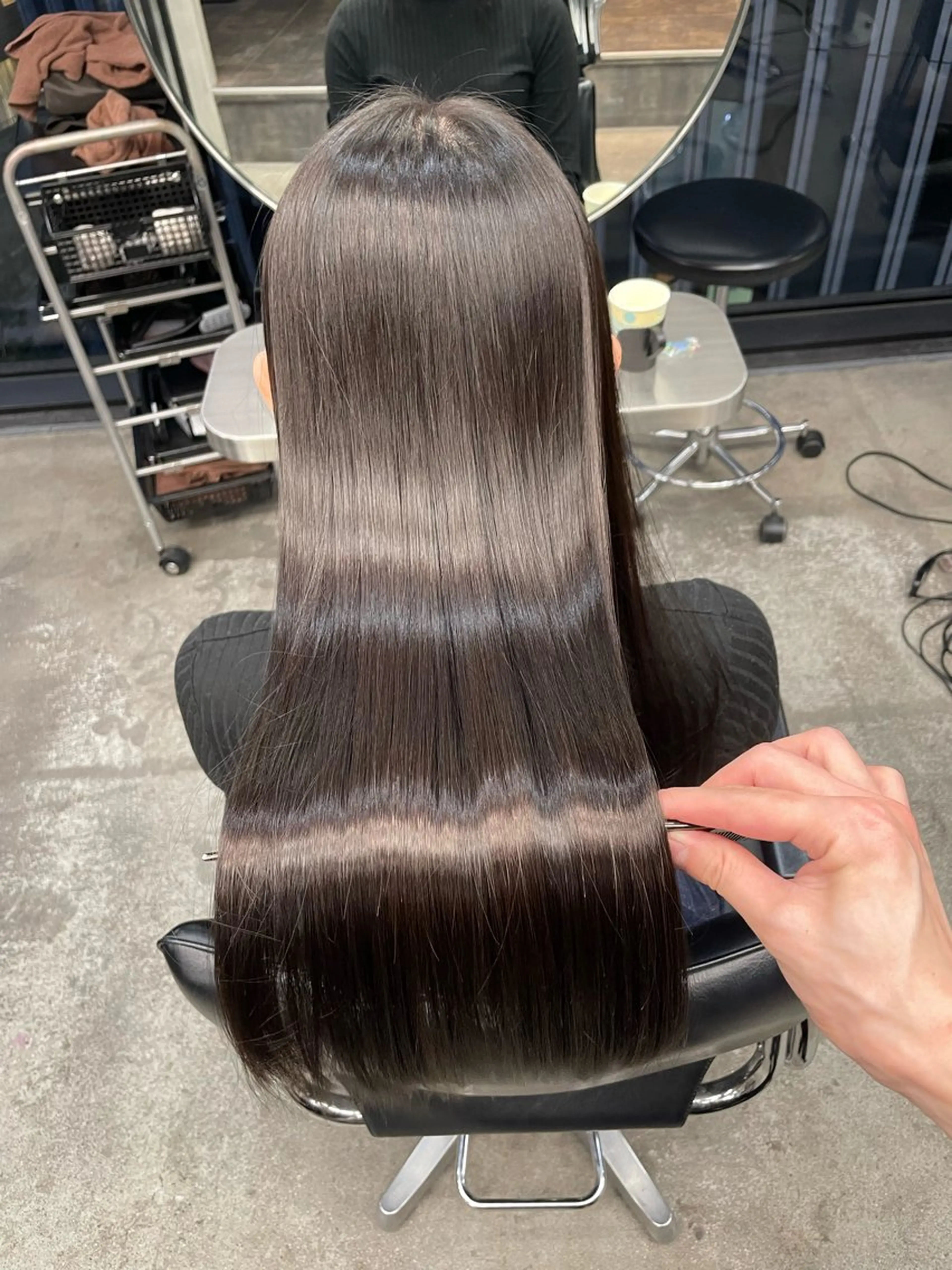 ロング パーマ 髪質改善 縮毛矯正 カット 縮毛矯正 トリートメント 高山🐬髪質改善 池袋で縮毛矯正のヘアスタイル