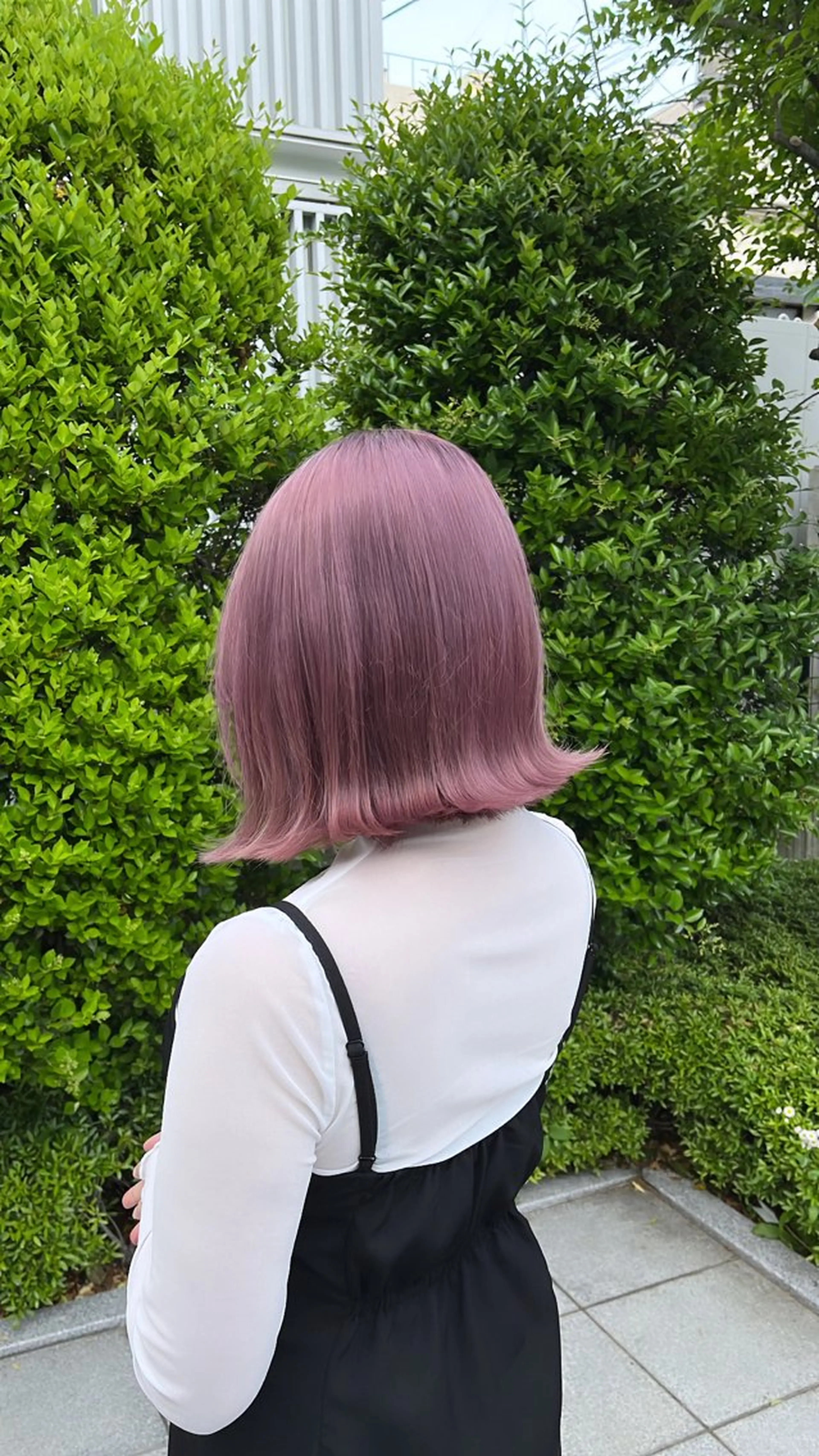 ミディアム カラー ヘアアレンジ カット ヘアカラー トリートメント ヘアセット 🩶【推しハイトーン 】yuzu🩶のヘアスタイル