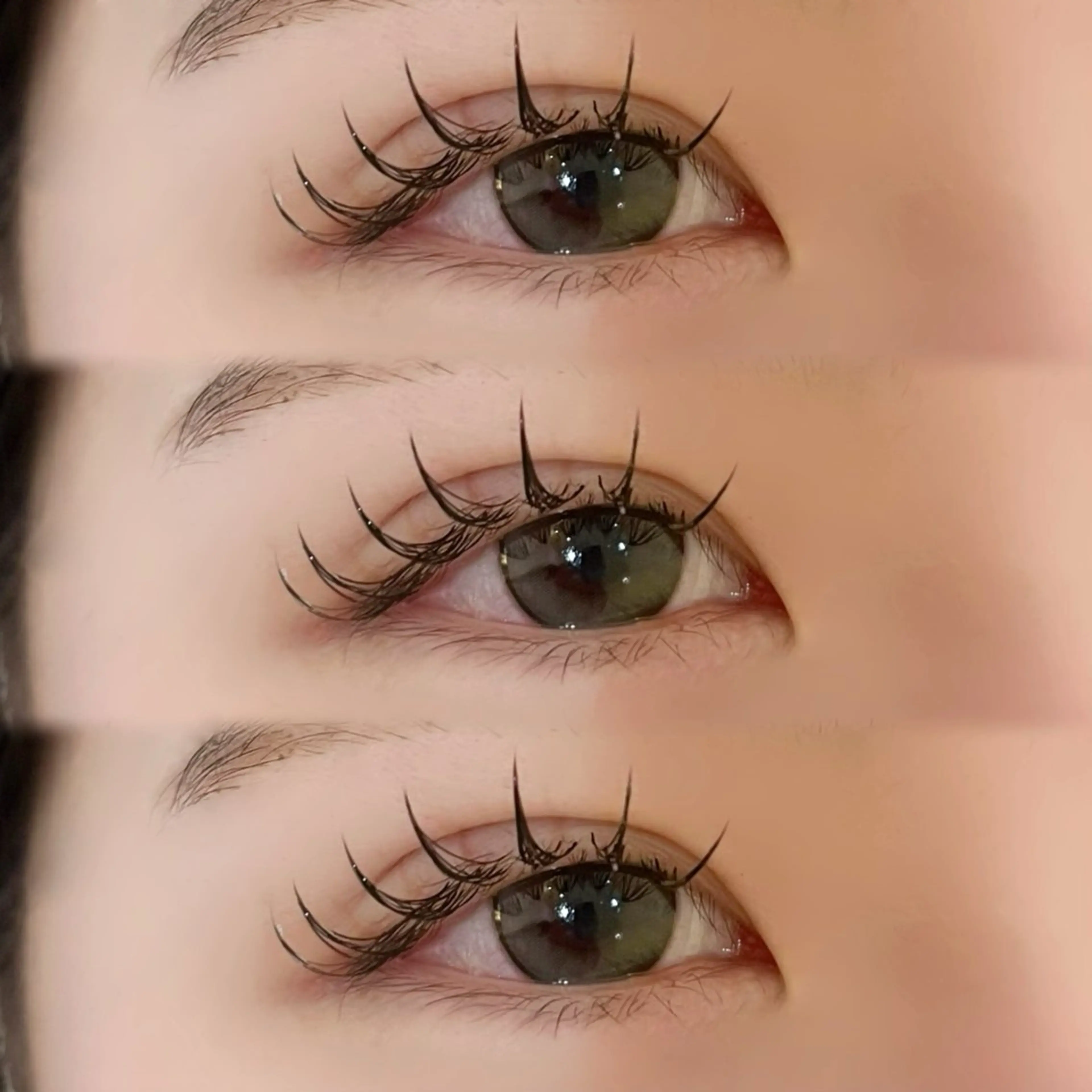 マツエク・マツパ 束感まつ毛 フラットラッシュ 韓国風マツエク マツエク 岡本葵子カットモデル ┊束感マツエクのマツエク・マツパデザイン