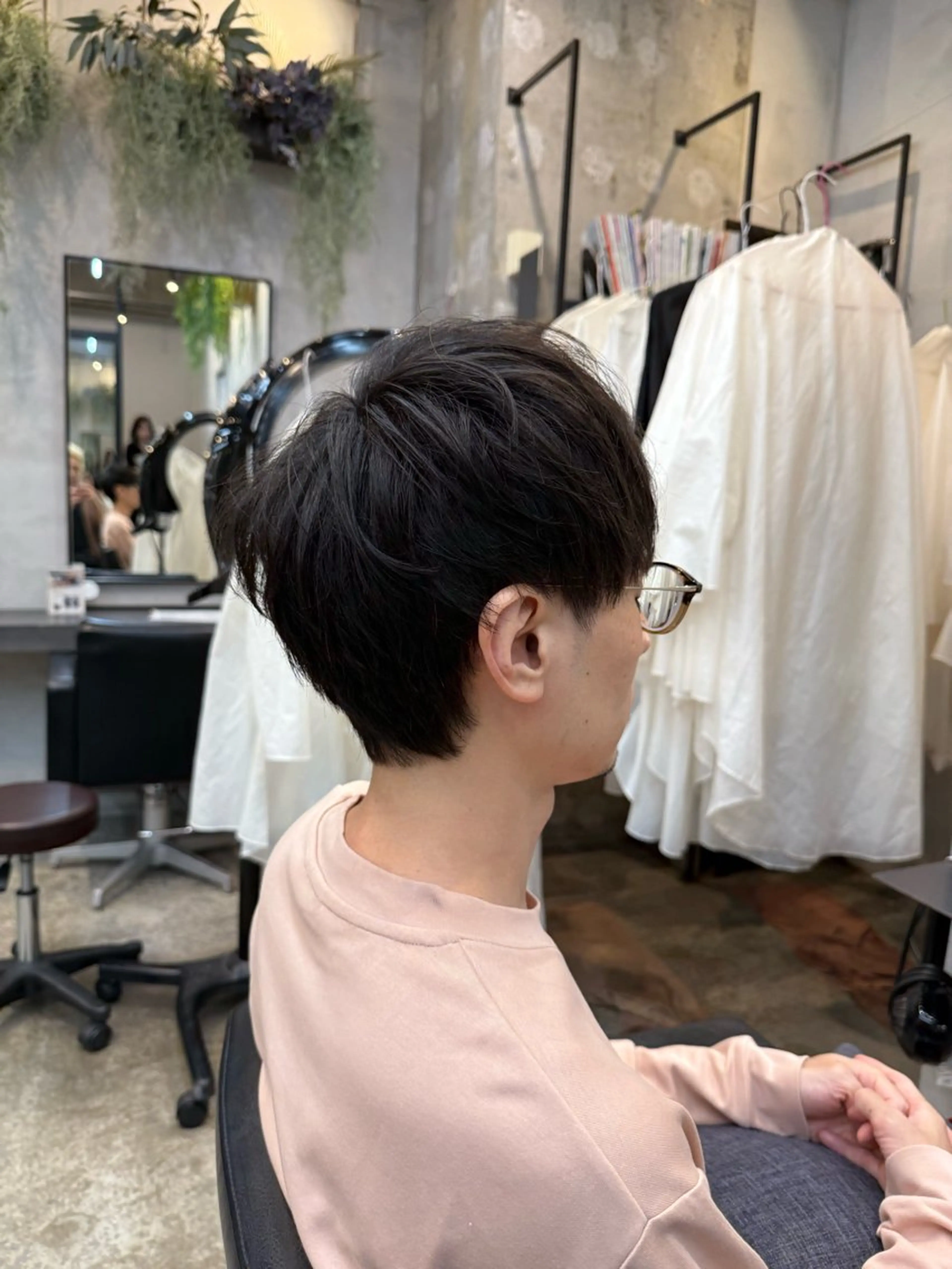 メンズ マッシュ 川口開世 cutのヘアスタイル
